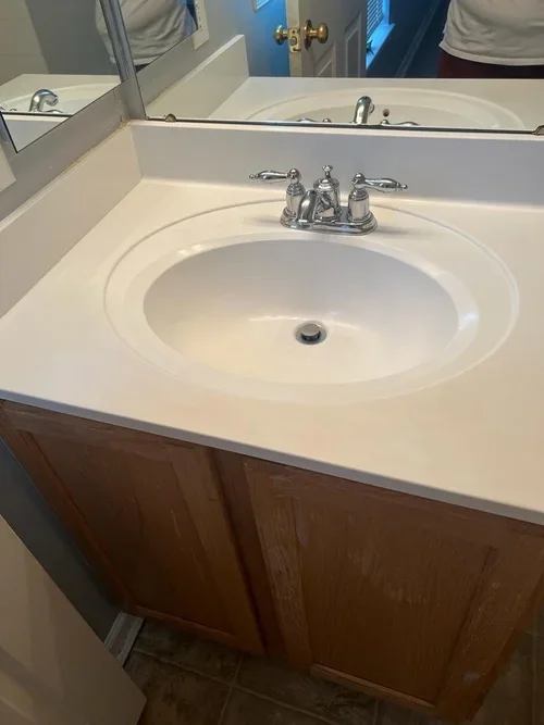 AFTER - sink transformation as part of our residential cleaning service