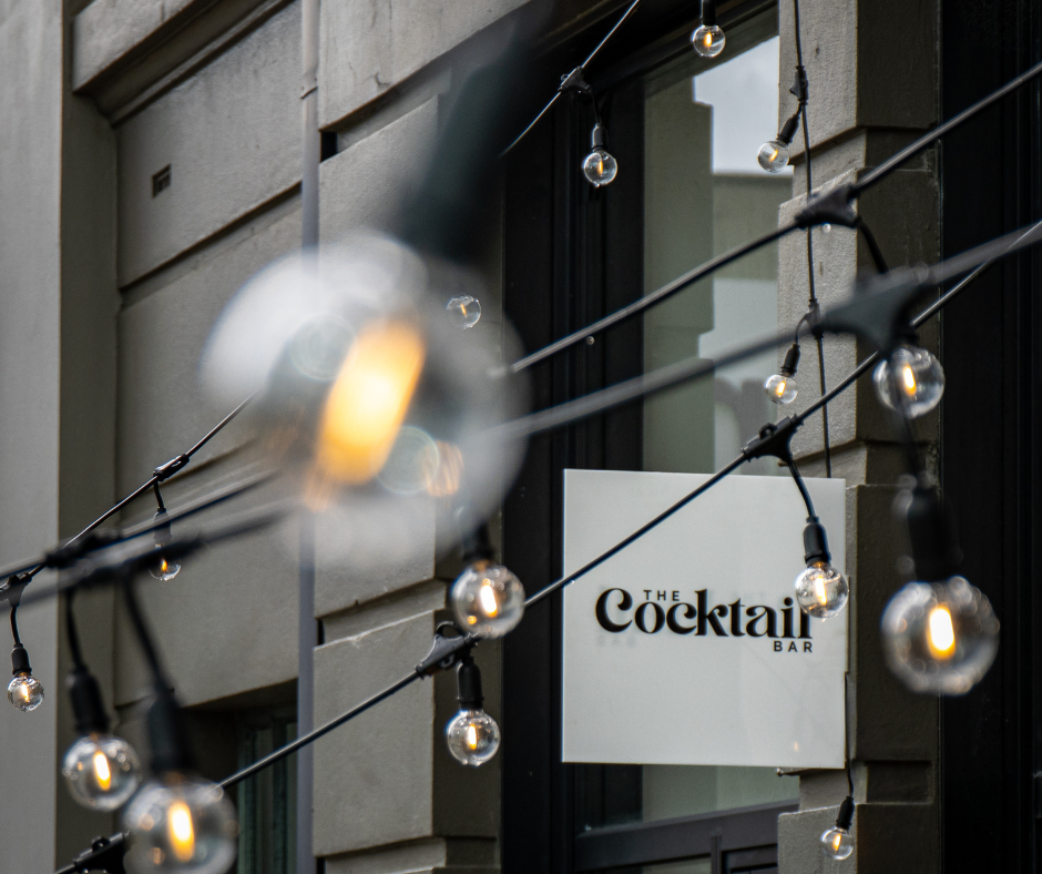 The Cocktail Bar exterior sign