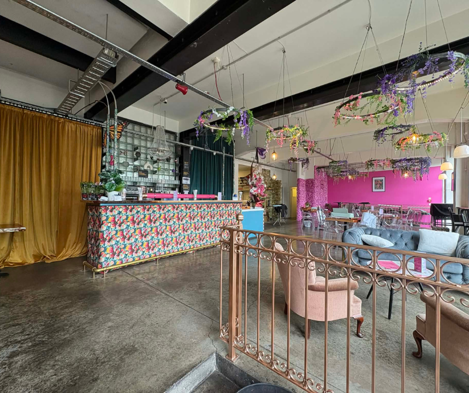 Main entrance view of bar