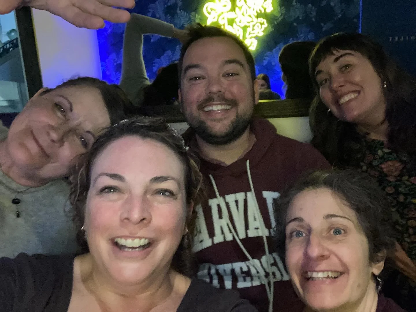 USM Theatre night out to celebrate our beloved @jlynn_gardner&rsquo;s upcoming nuptials. We love you Janice!