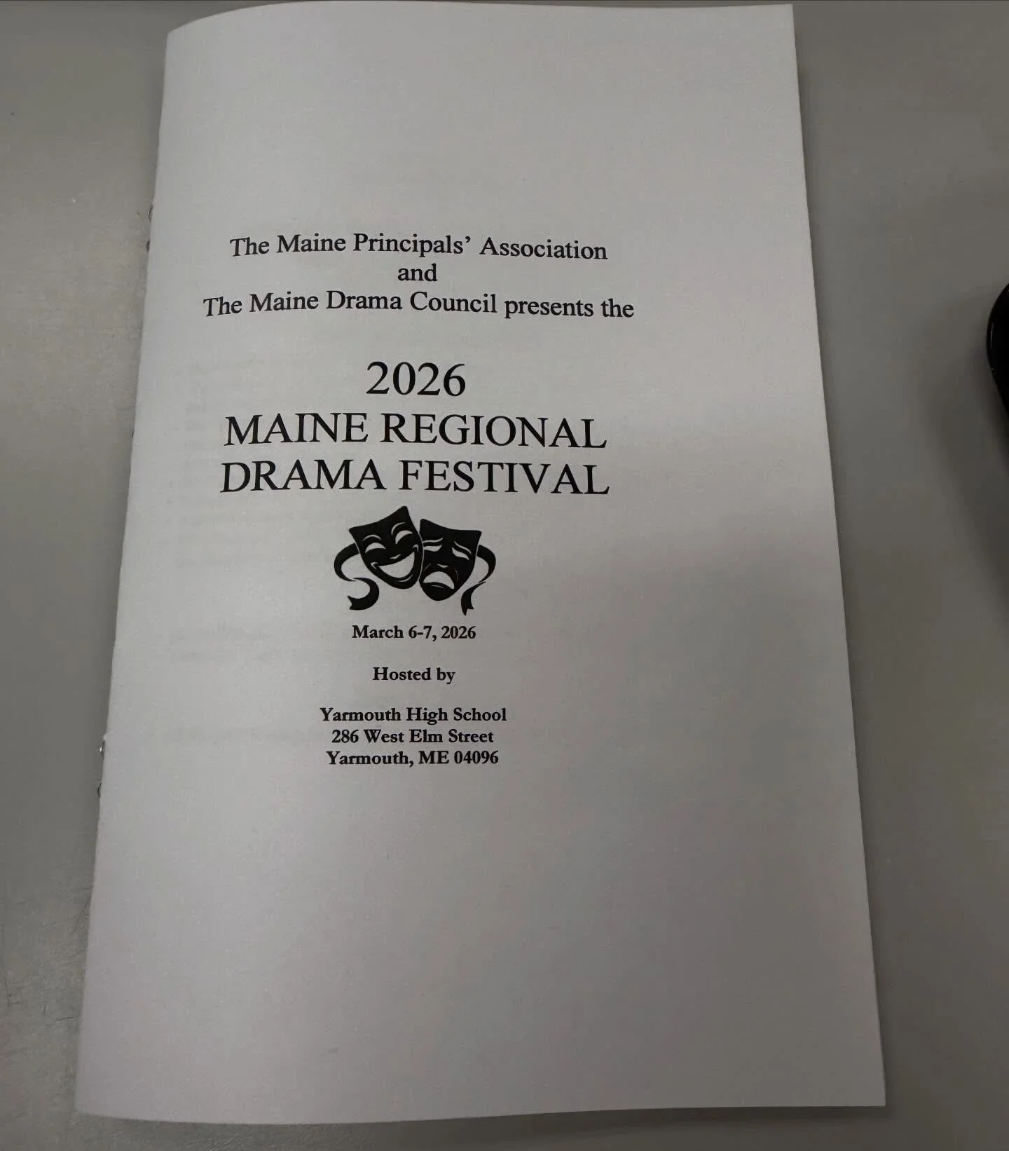 Excited to be spending the weekend judging at the Maine Drama Festival! Break legs to all!