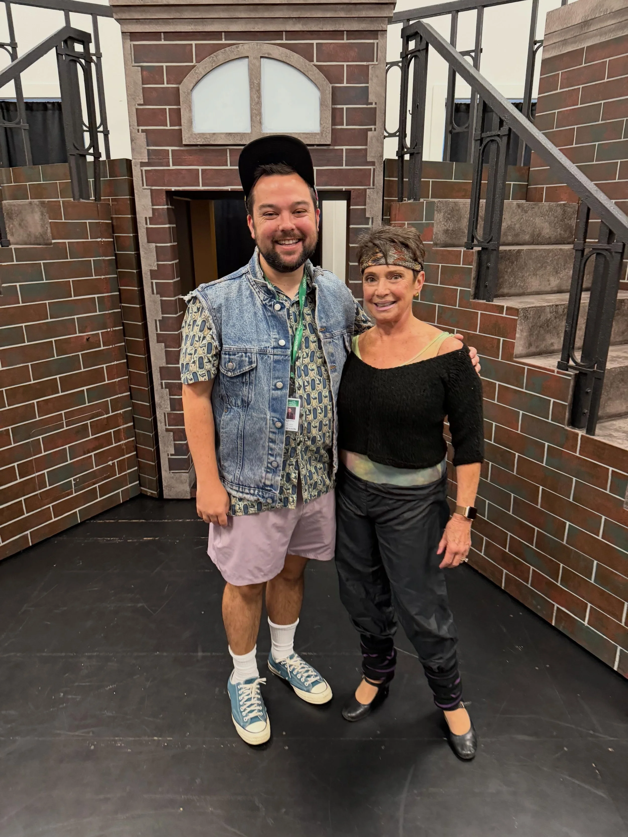 2/3 of the @ogunquitplayhouse Arts Academy creative team does Throwback Thursday for our final studio rehearsal before tech!