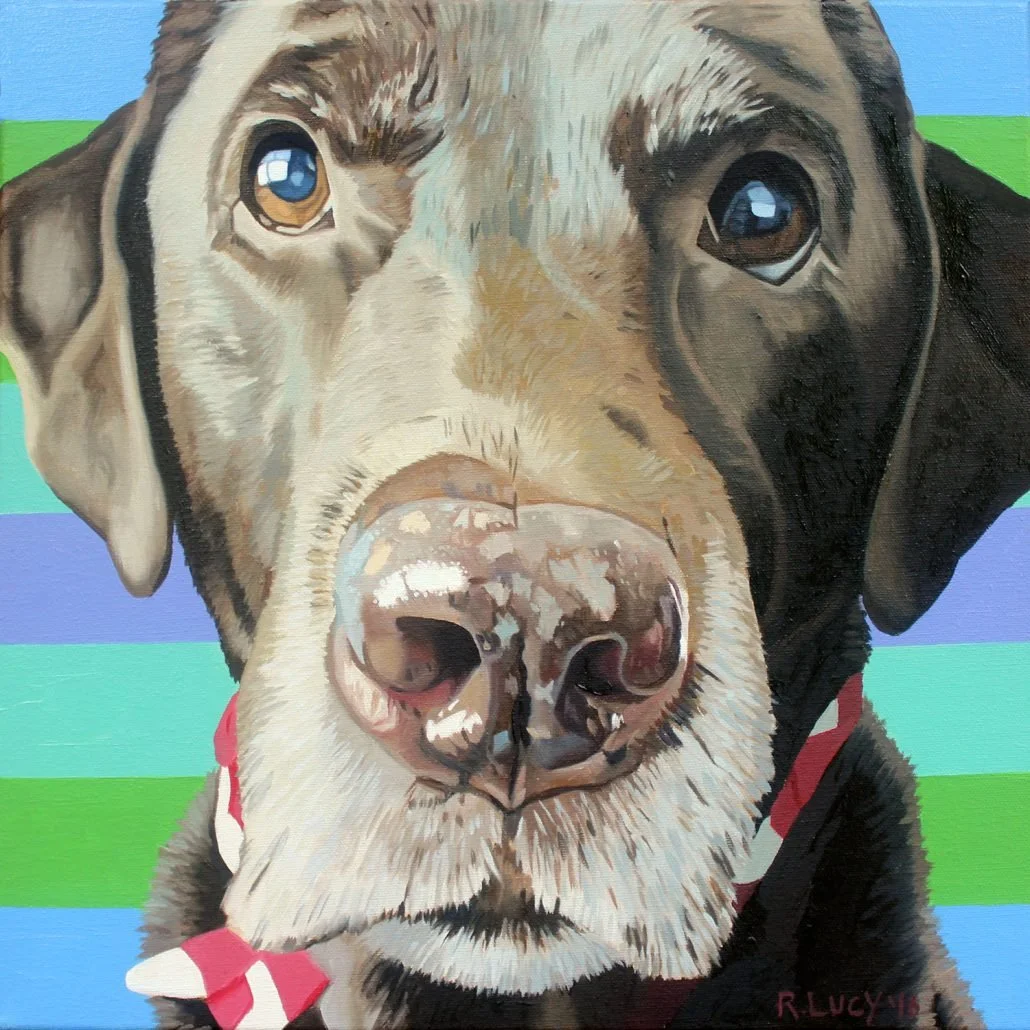 Millie, 2016, Oil on canvas, 16 x 16 inches.