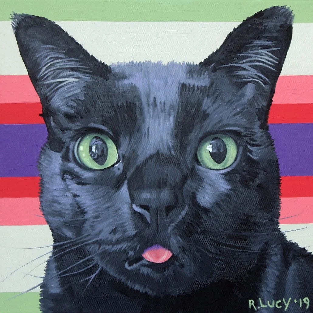 Nemo, 2019, Oil on canvas, 12 x 12 inches.