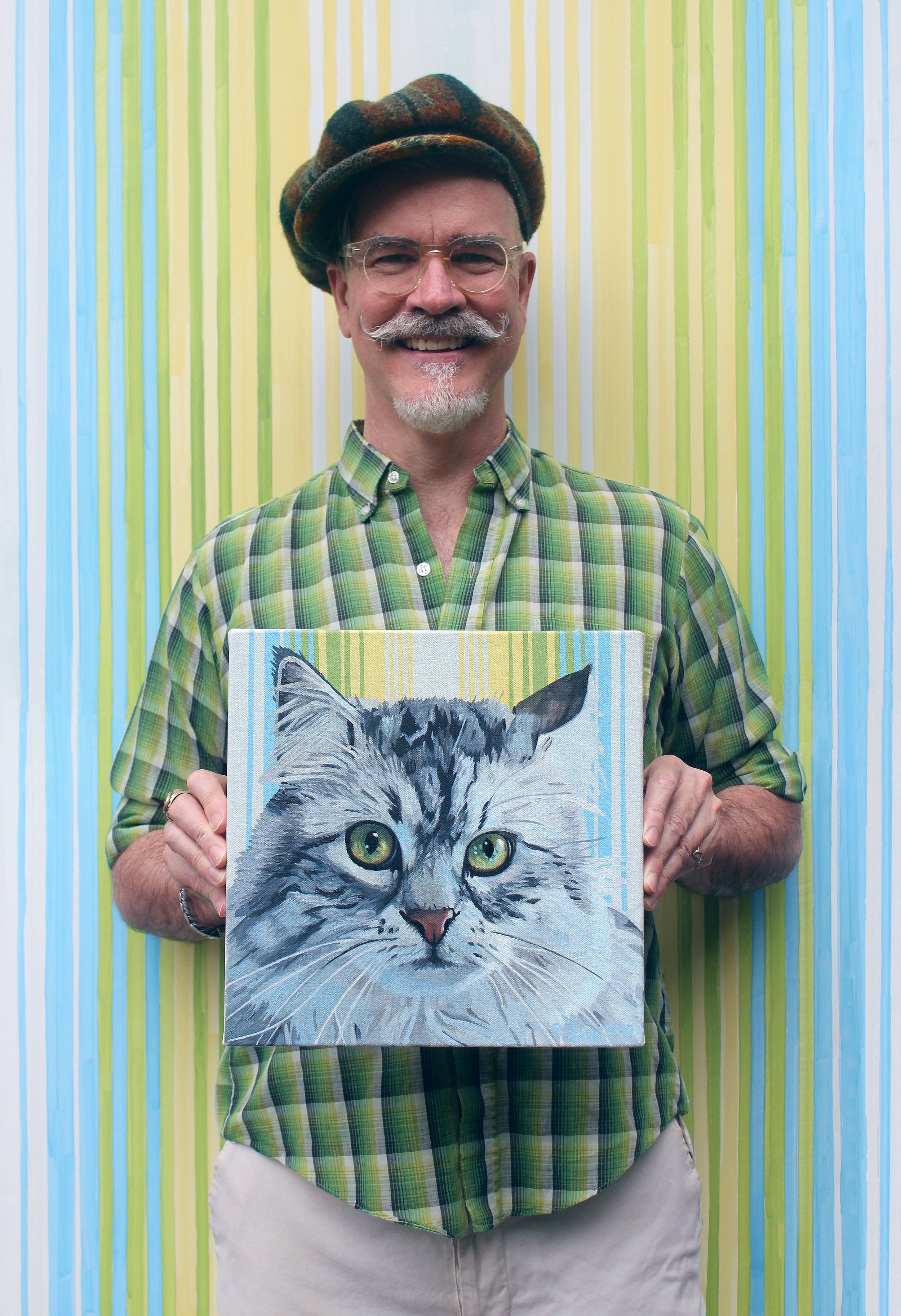 June 2019: Scout, Oil on canvas, 12 x 12 inches.