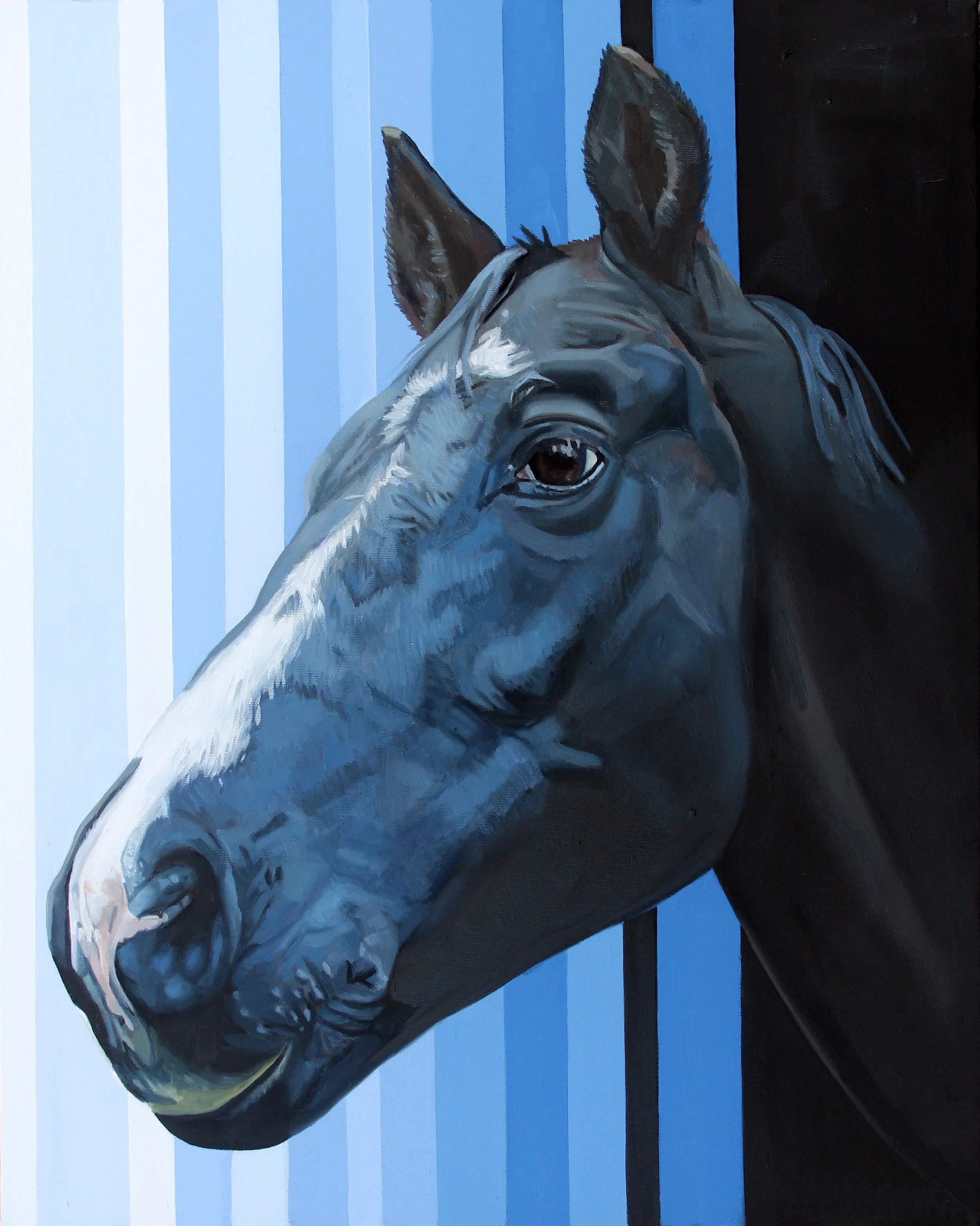 Francesca's Shadow, 2019, Oil on canvas, 20 x 16 inches.