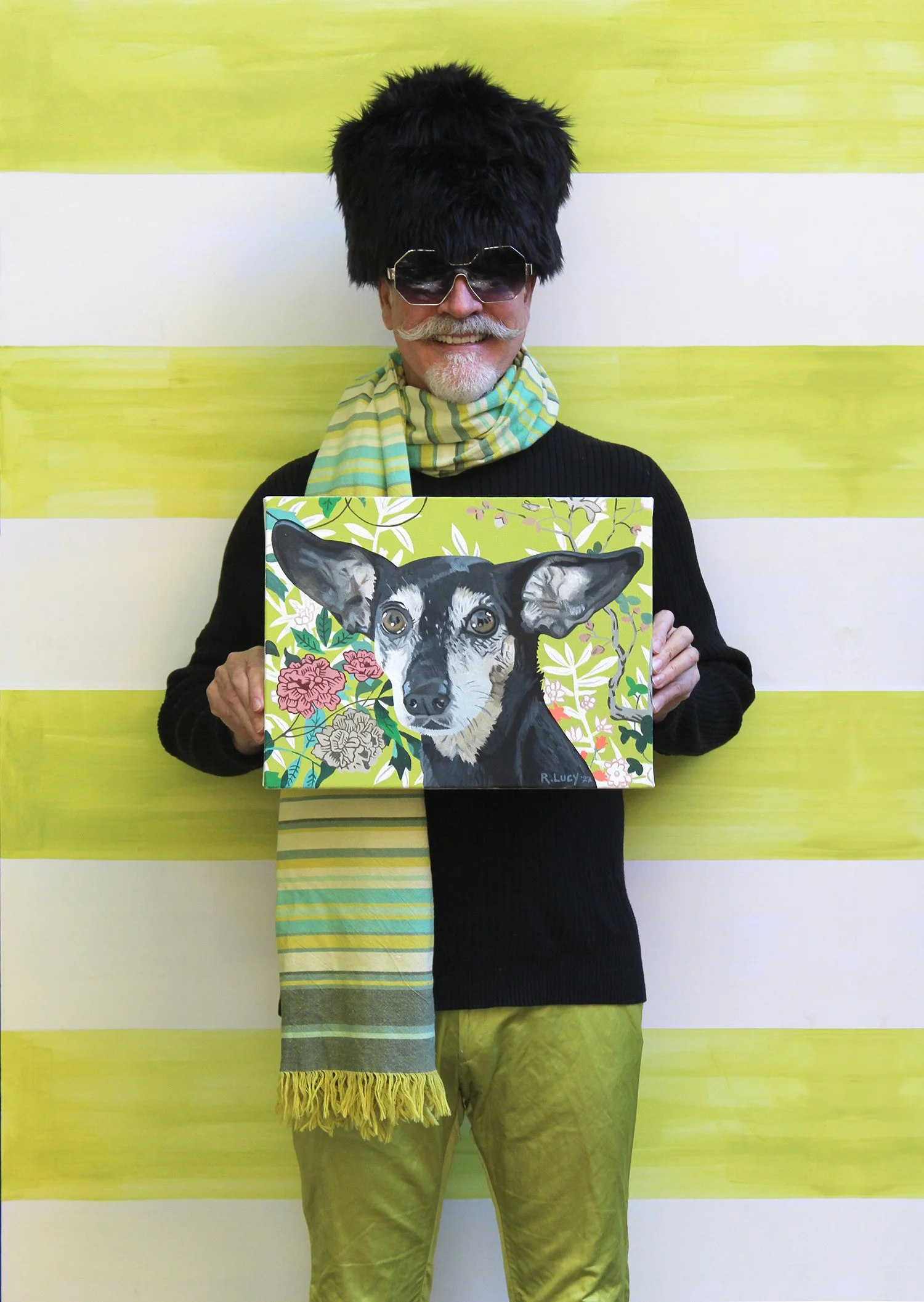 November 2023: Roxy, Oil on canvas, 12 x 16 inches.