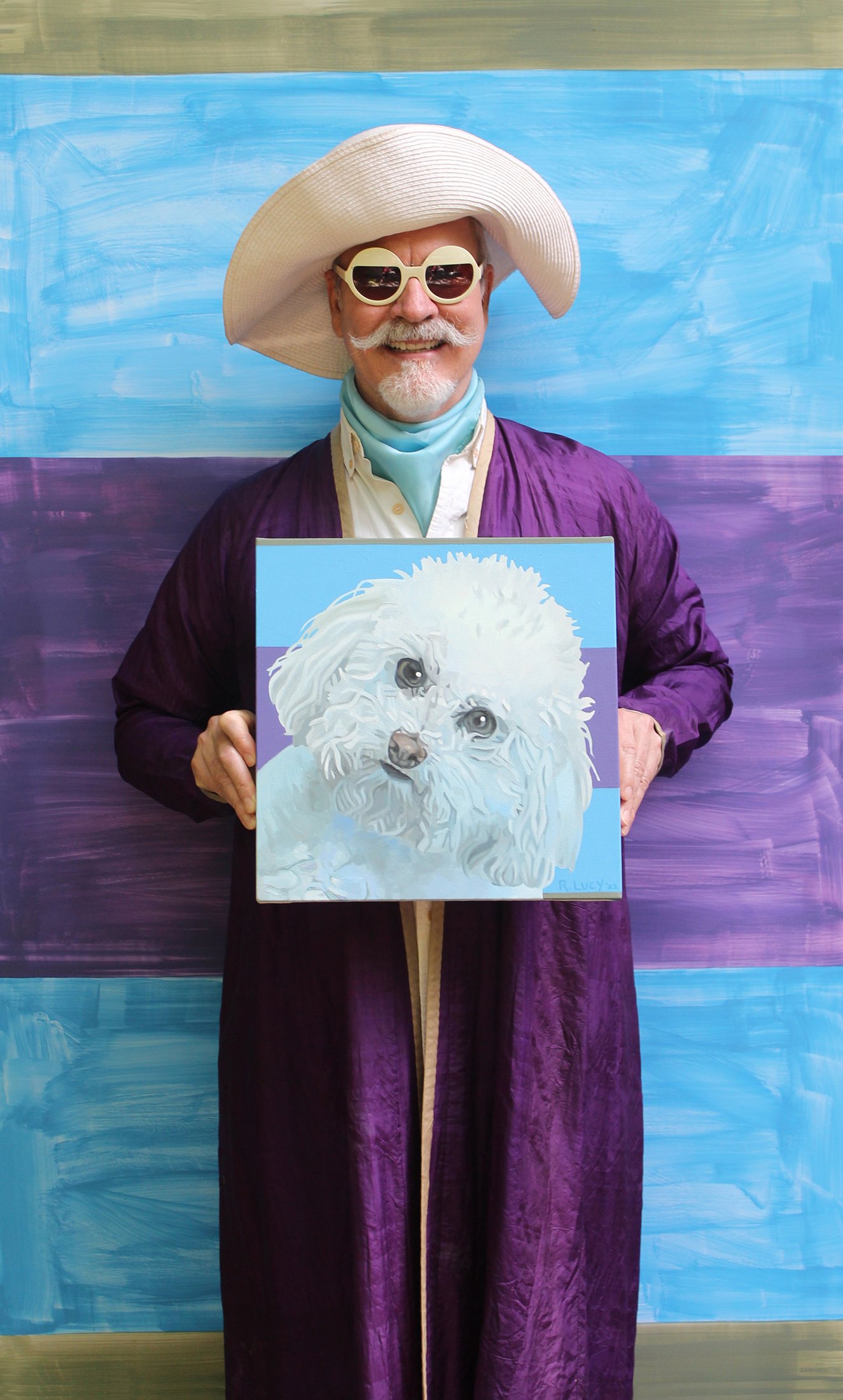 July 2022: Dolce, Oil on canvas, 14 x 14 inches.