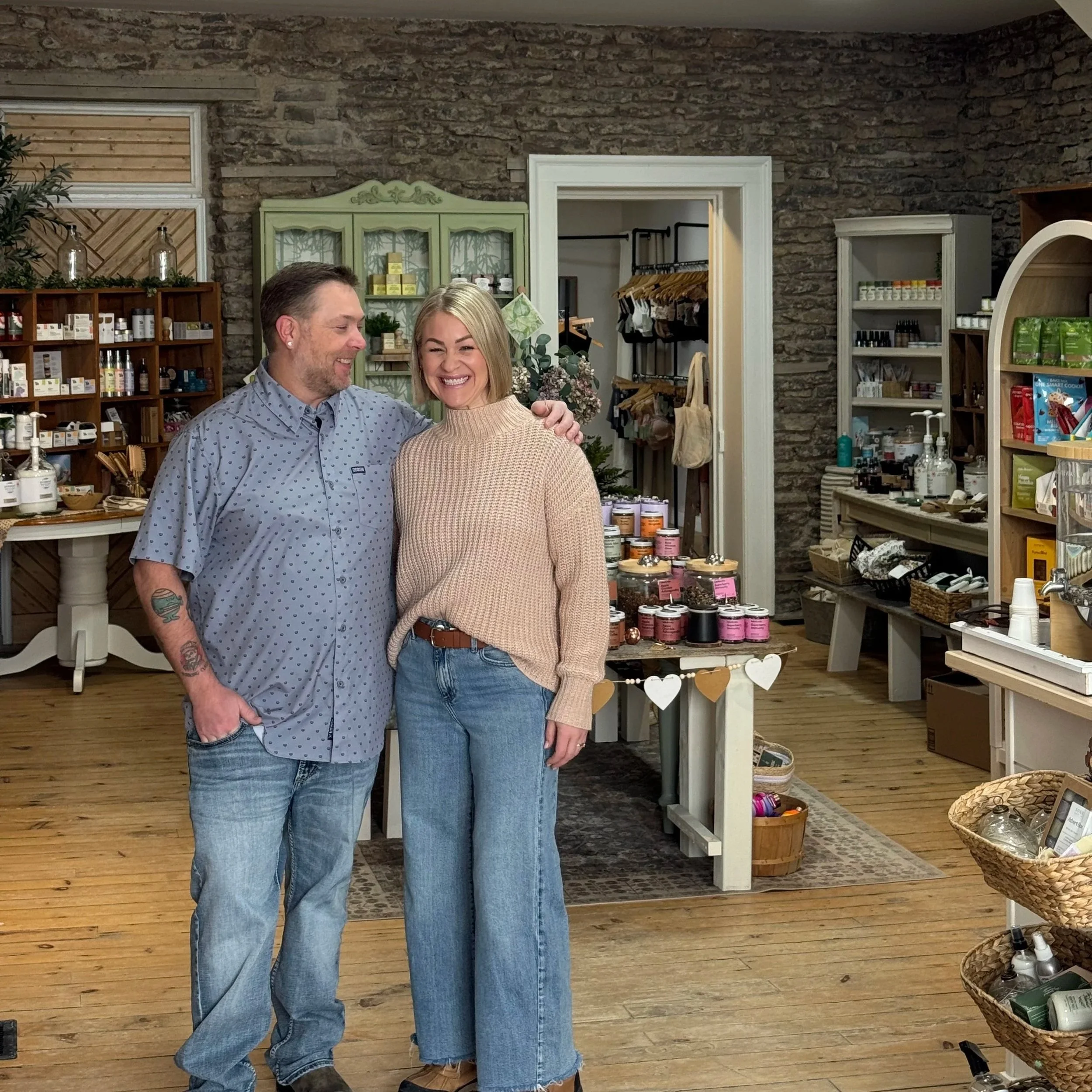 an image of our owners Jay & Angela in the store