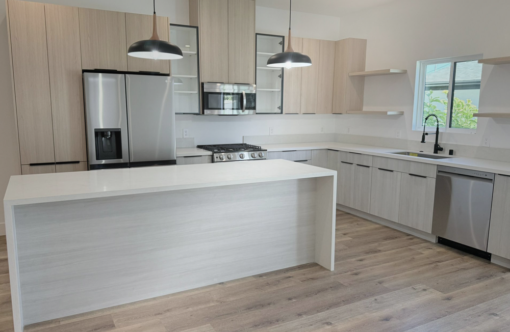 Remodeled kitchen with island funded through Imperium Capital Access