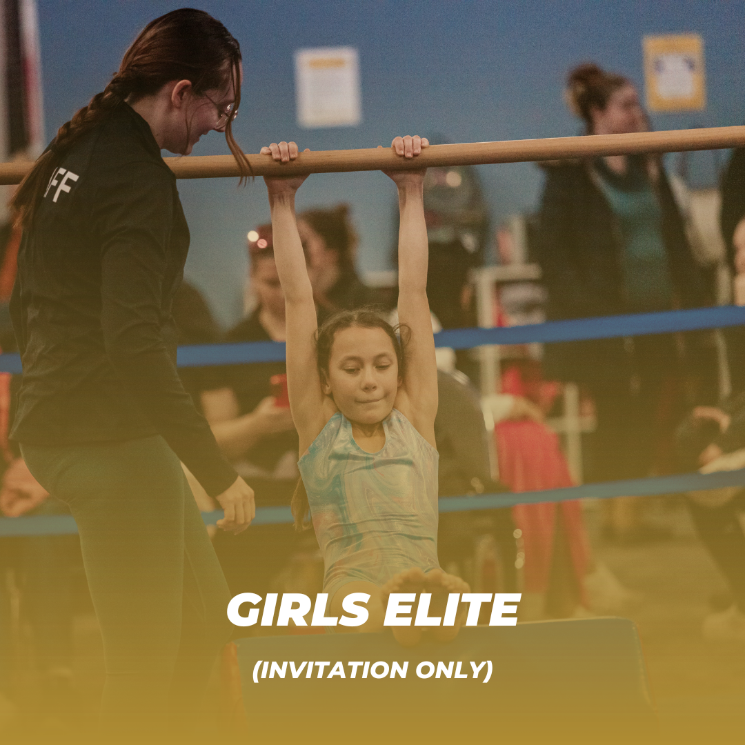 Girls Elite is taught as a 2 hour class consisting of building on advanced level skills. The curriculum is a mix of variations of previously-learned skills, 2 or more skills connected together, as well as completely new skills. In this class, the gym