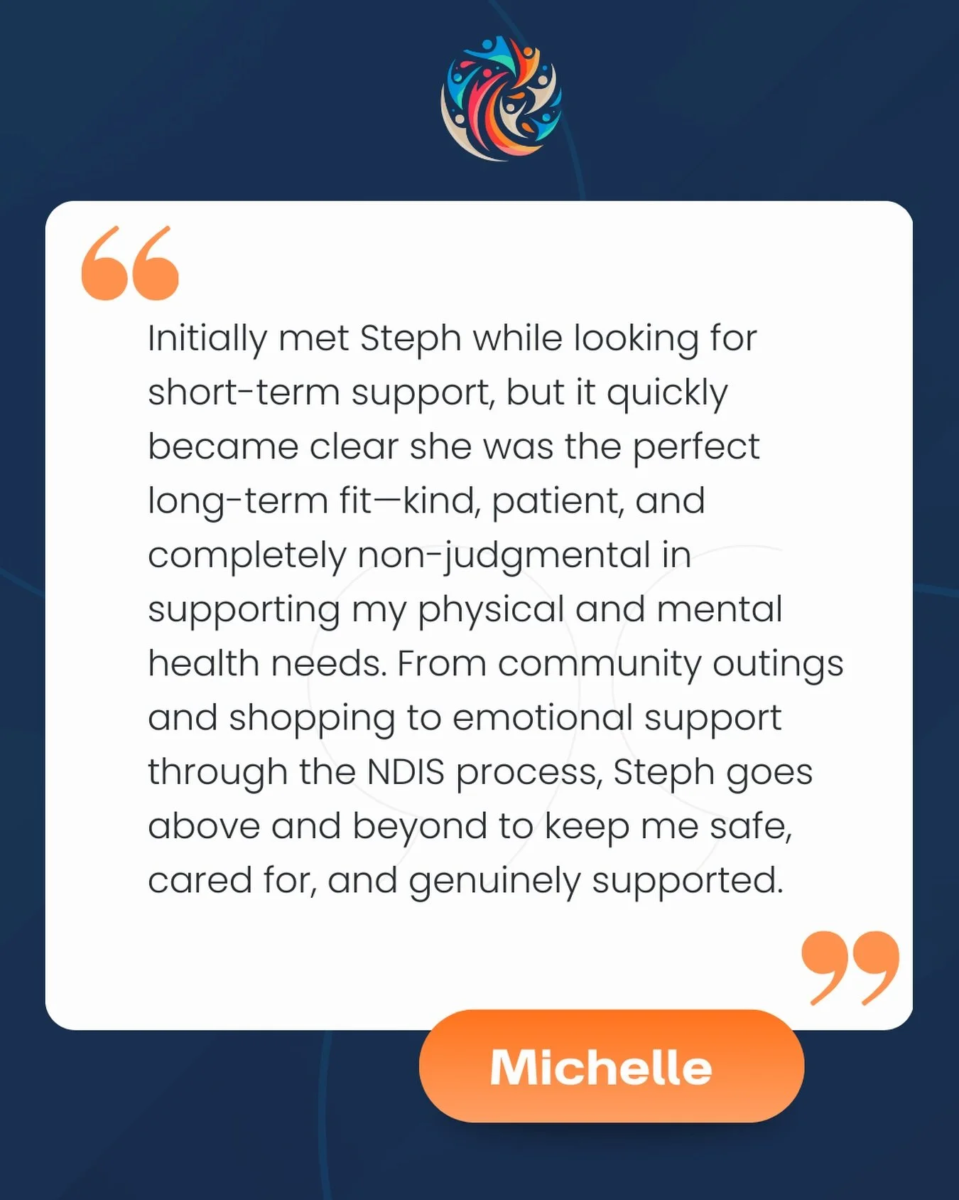 Kind. Patient. Non-judgmental.
This is what real support looks like 💙

Thank you, Michelle, for trusting us with your journey. 🙏