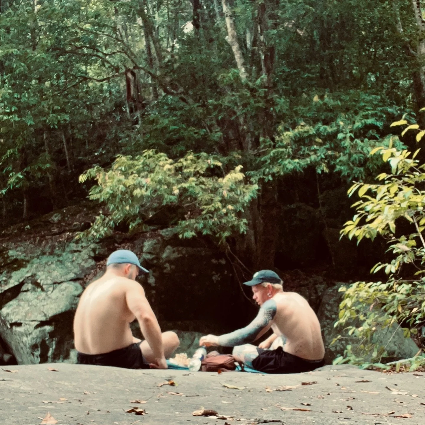 Not every rest stop is about catching your breath 😉
A lot of our participants and support workers love a good game of chess &mdash; even mid-hike.

Captured here is support worker Toll making the most of a break, setting up a quick match during a wa