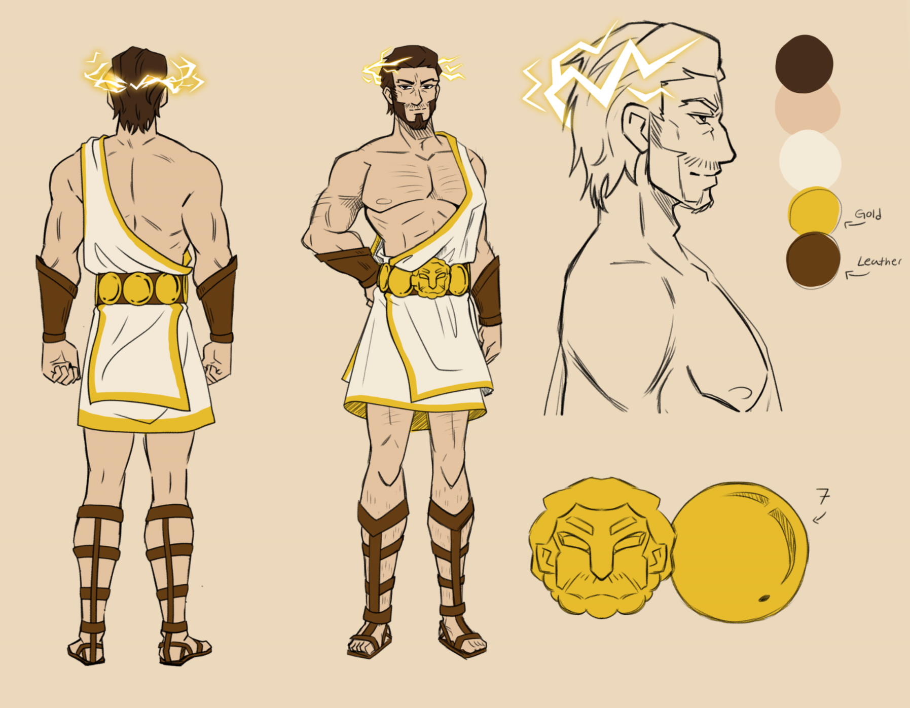 Official Zeus design by AniFlamma for 'Titanomachy'
