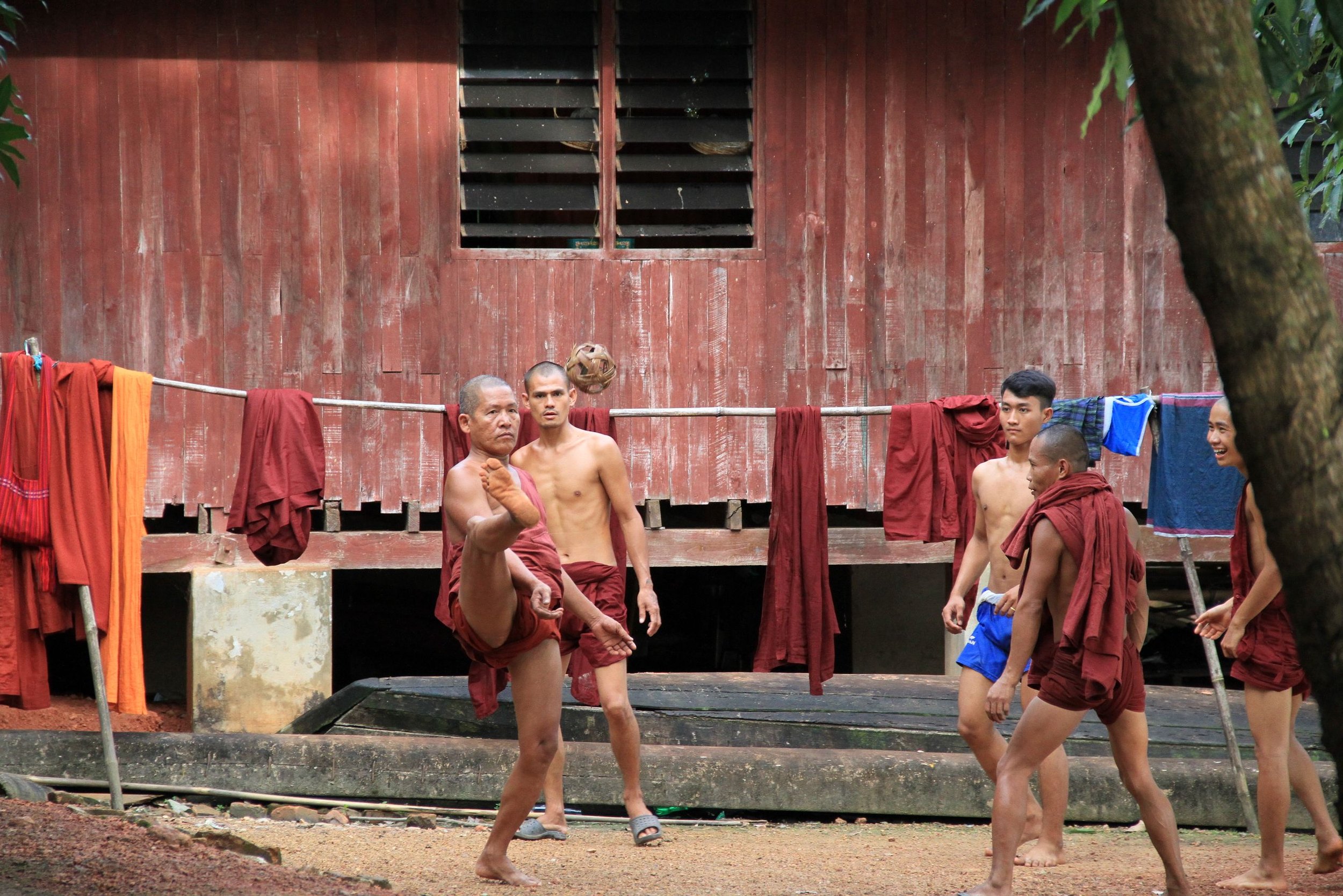 Solo-Exhibition-2026 monks-kickball-burma