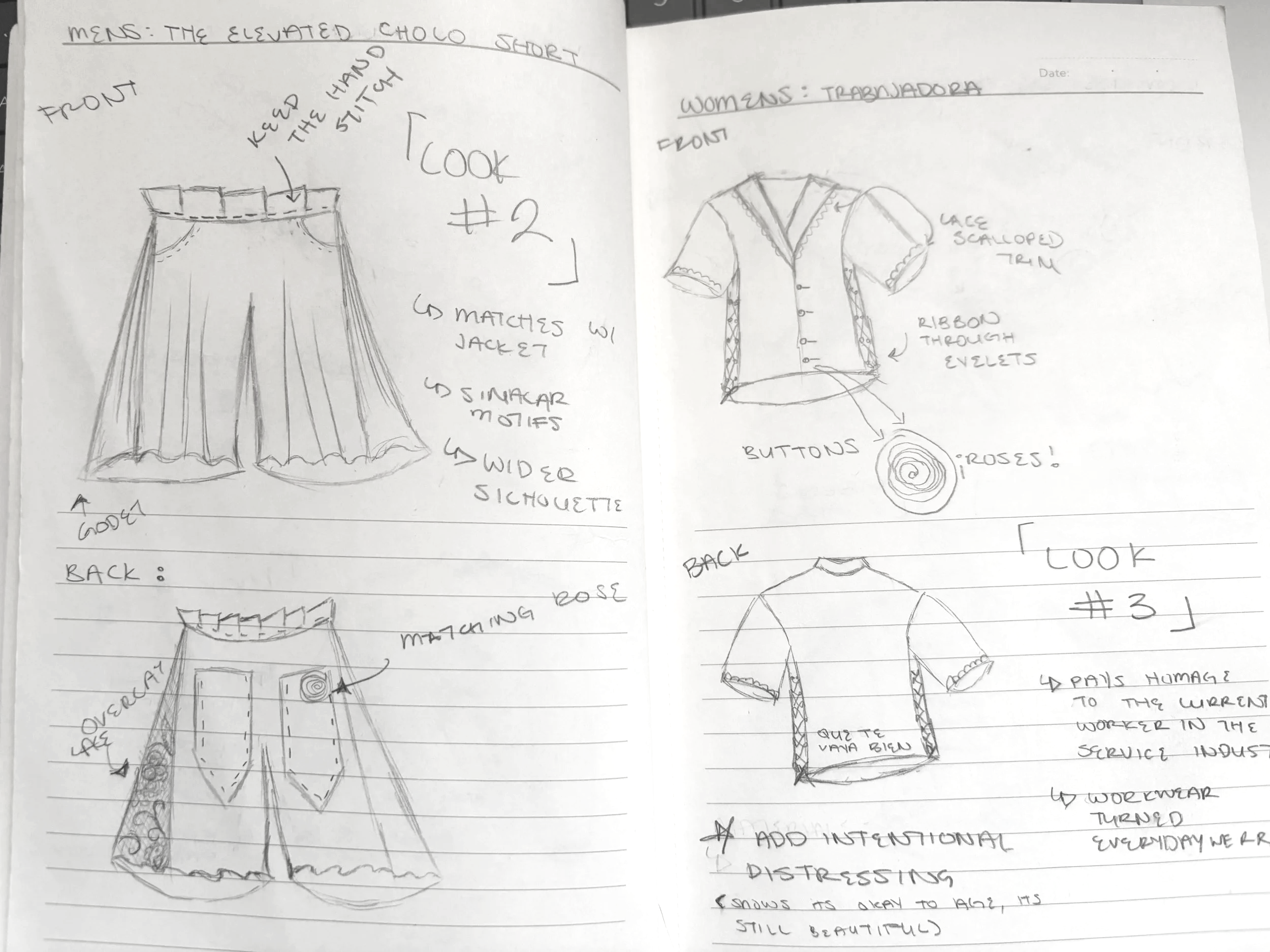 Some design work that I did for my last internship that focused on creating fashion pieces for POC.