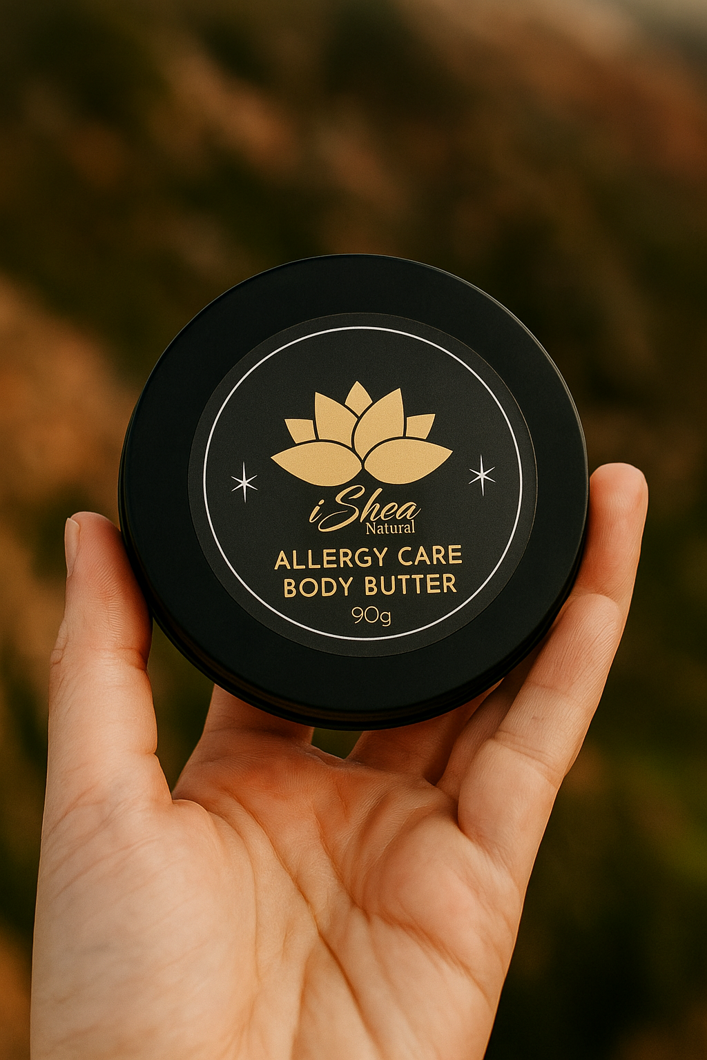 20250825_2339_Nature Handheld Body Butter_remix_01k3h8aetwfjvvhb1zj4y83q3m.png