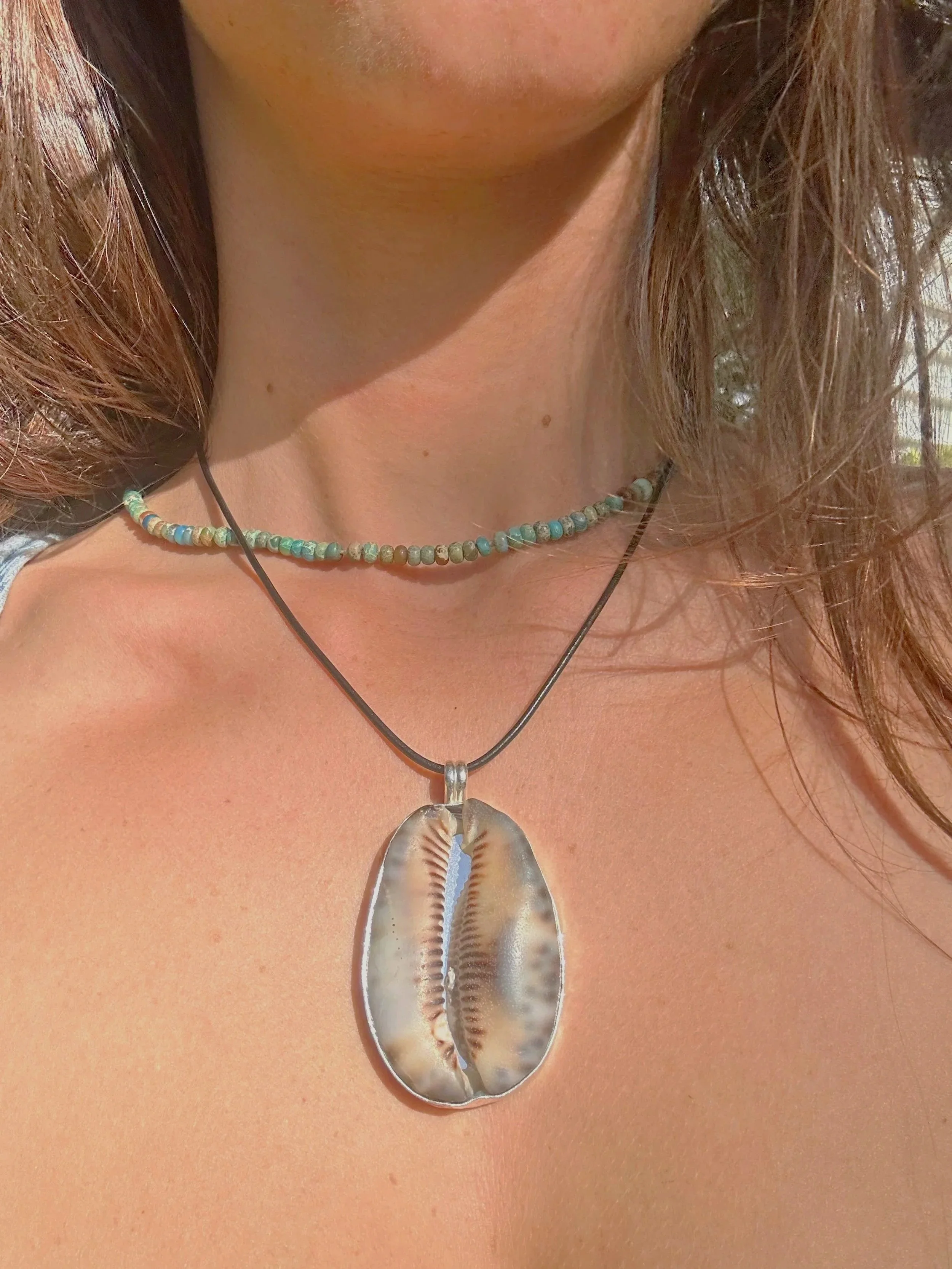 Statement Cowrie Pendant