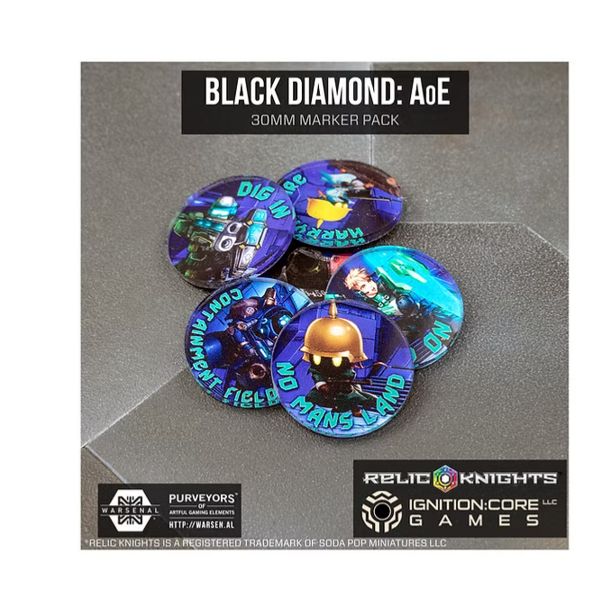 Relic Knights Black Diamond AoE tokens