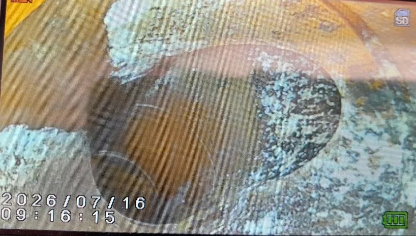 A CCTV drain survey has located a junction where several blockages have been found over the last month.