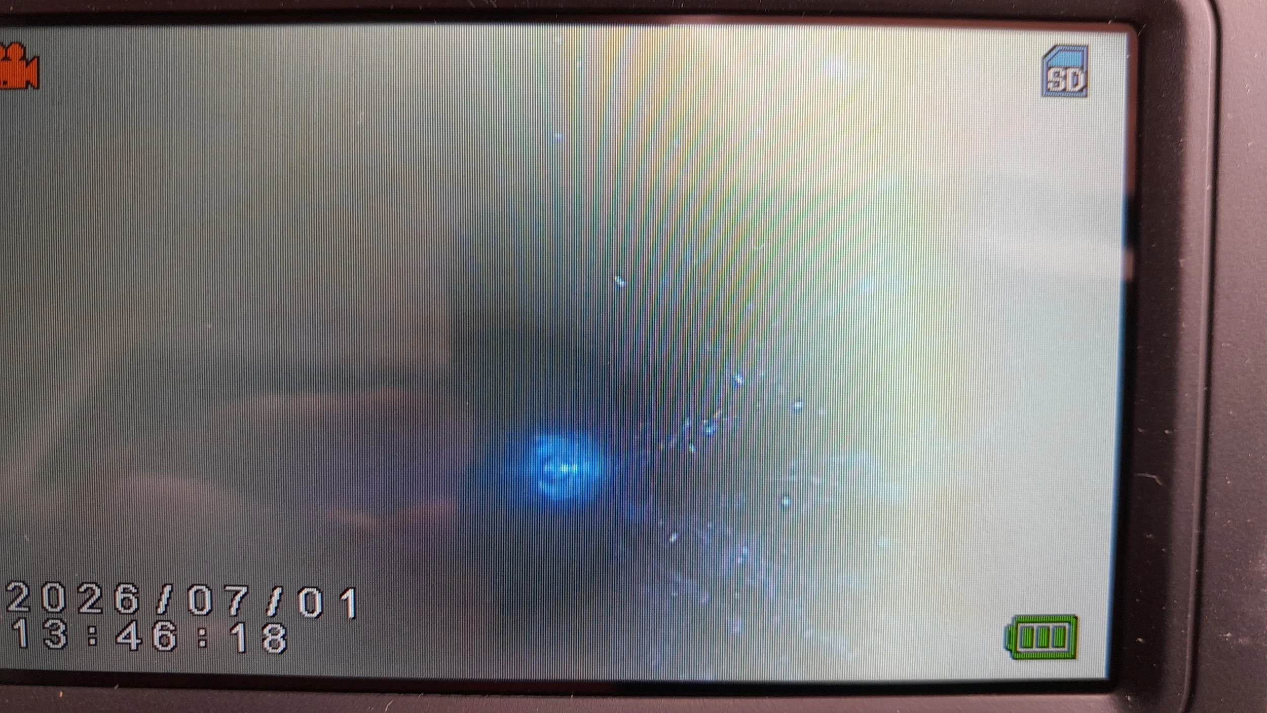 CCTV drain survey downstream of toilet to find location of blockage