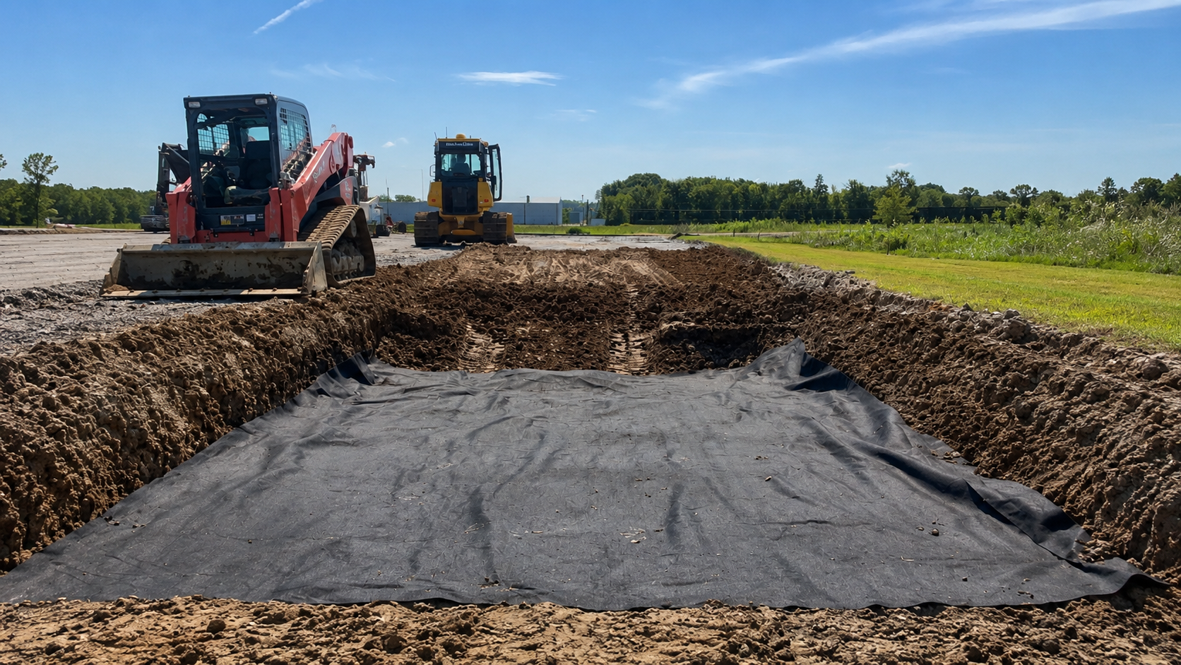 Excavation and grading work completed by Triple H Property Development in South Alabama
