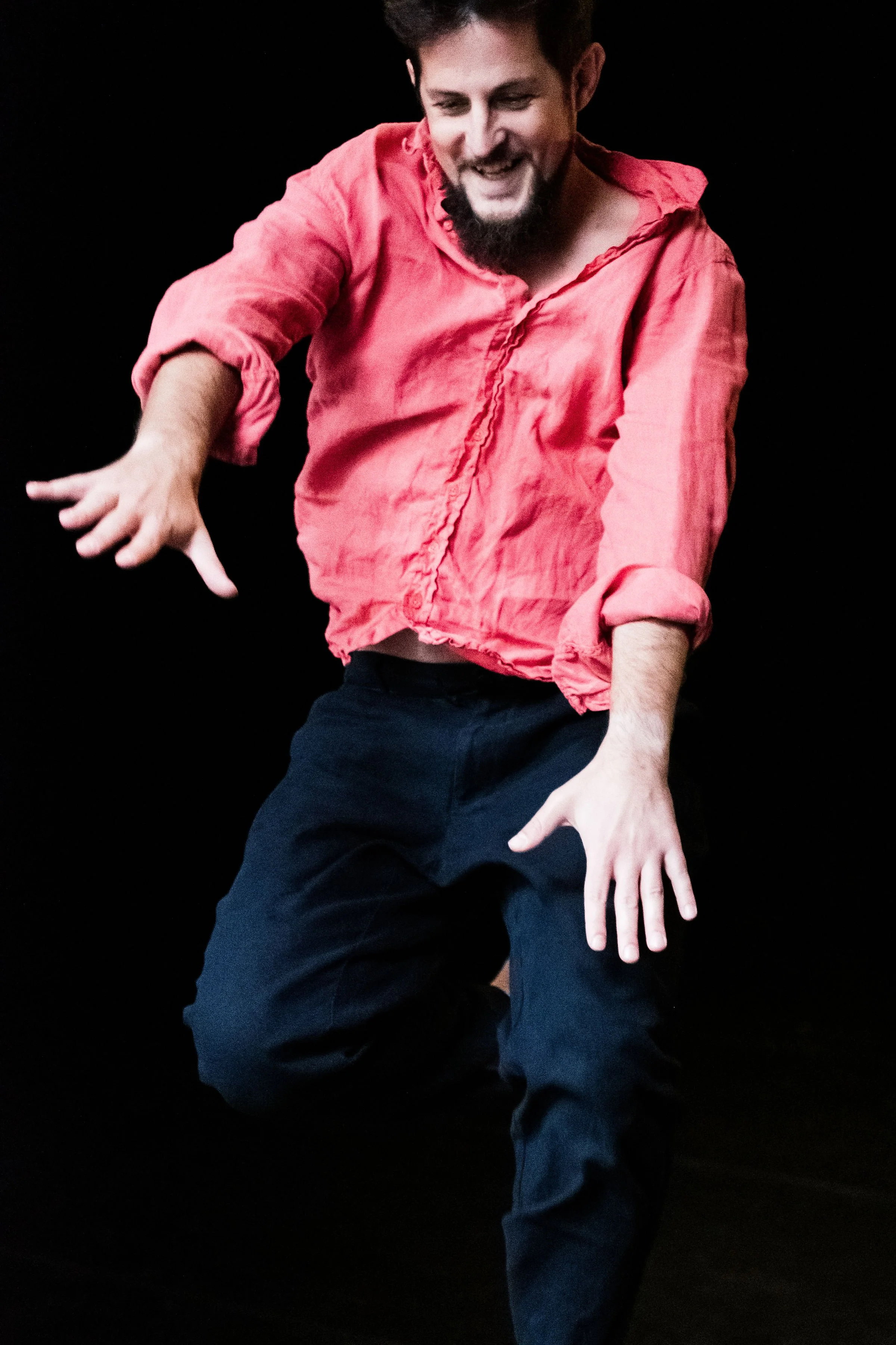 Gyula Cserepes jumping, photo by Iringó Simon