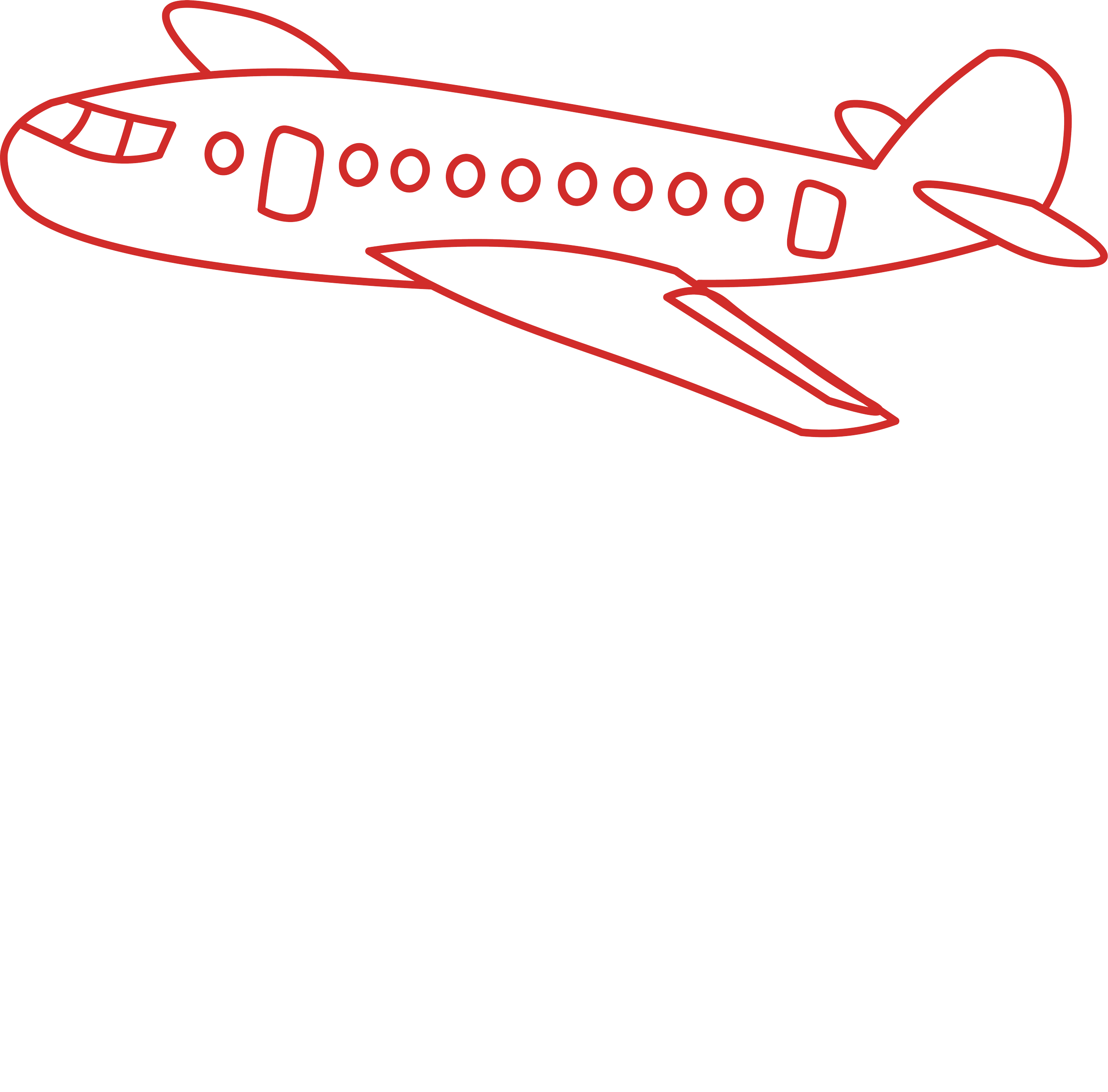 Illustration af et fly, symbol på eventyr, nye perspektiver og rejseoplevelser.