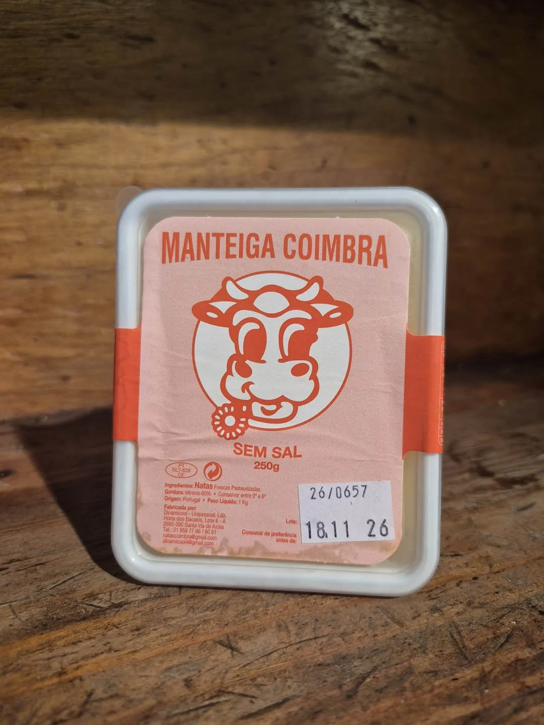 Manteiga Coimbra / Sem sal - 250g
