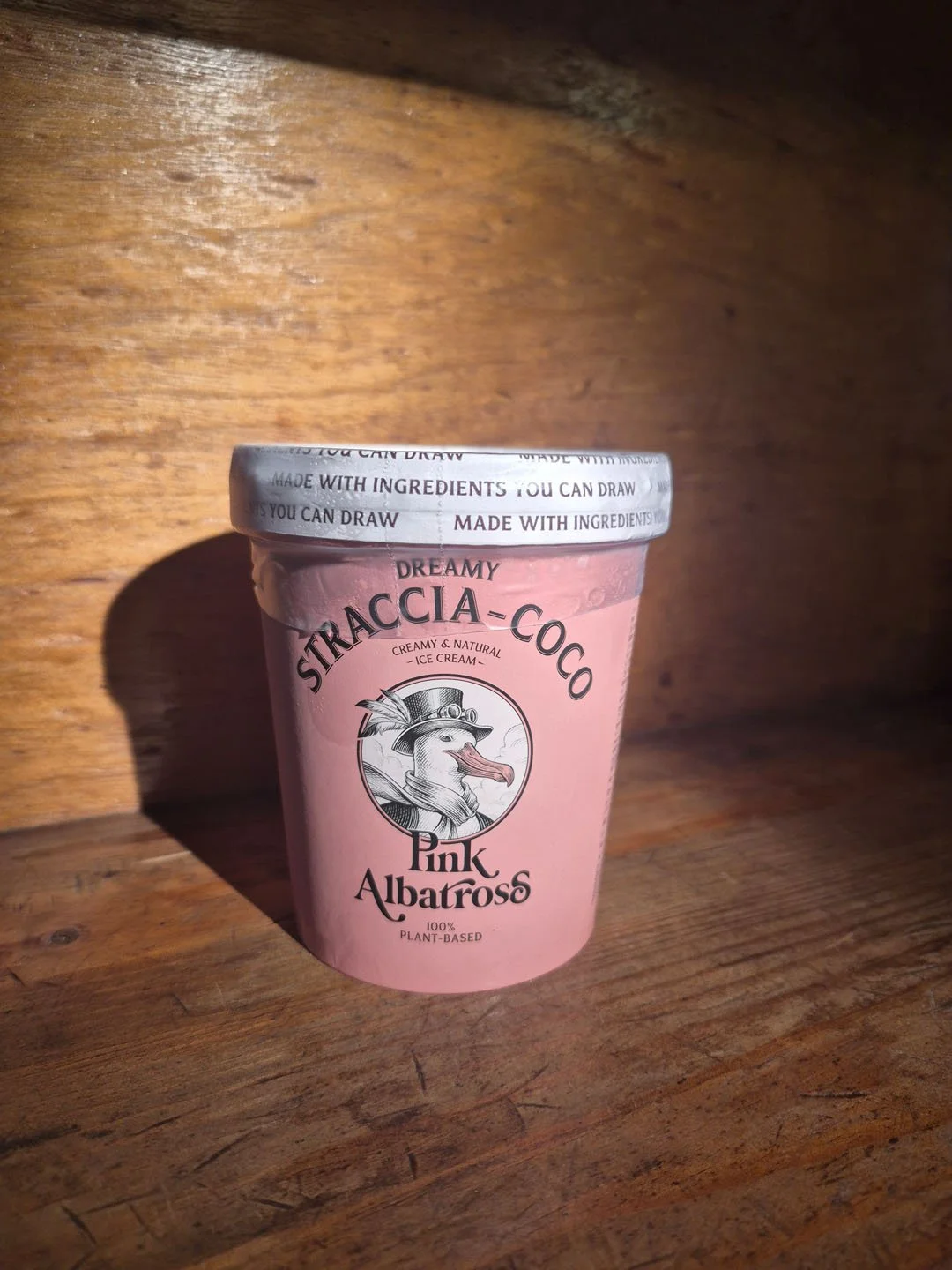 Pink Albatross / Gelado pepitas chocolate - Dreamy Straccia-Coco -  Vegan - 480ml