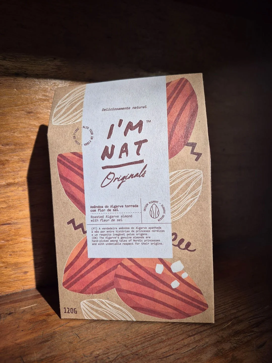 I'm Nat / Amendoa do Algarve Torrado c Flor de Sal - 120g