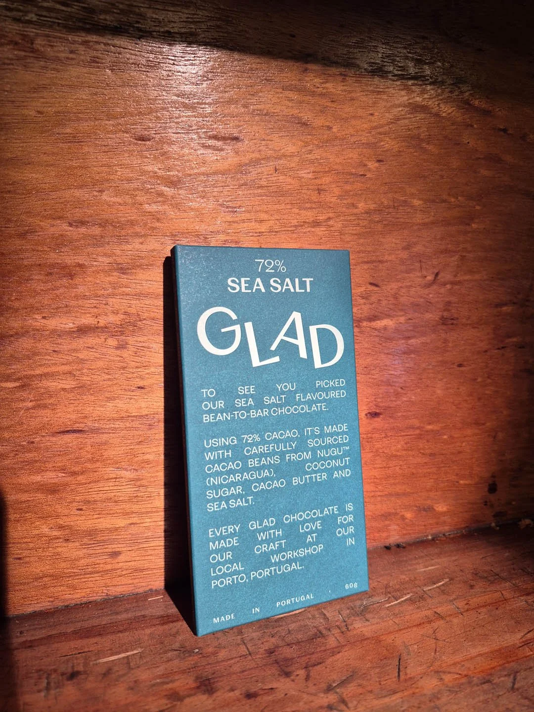 GLAD / 72% - Sea Salt chocolate - 60g