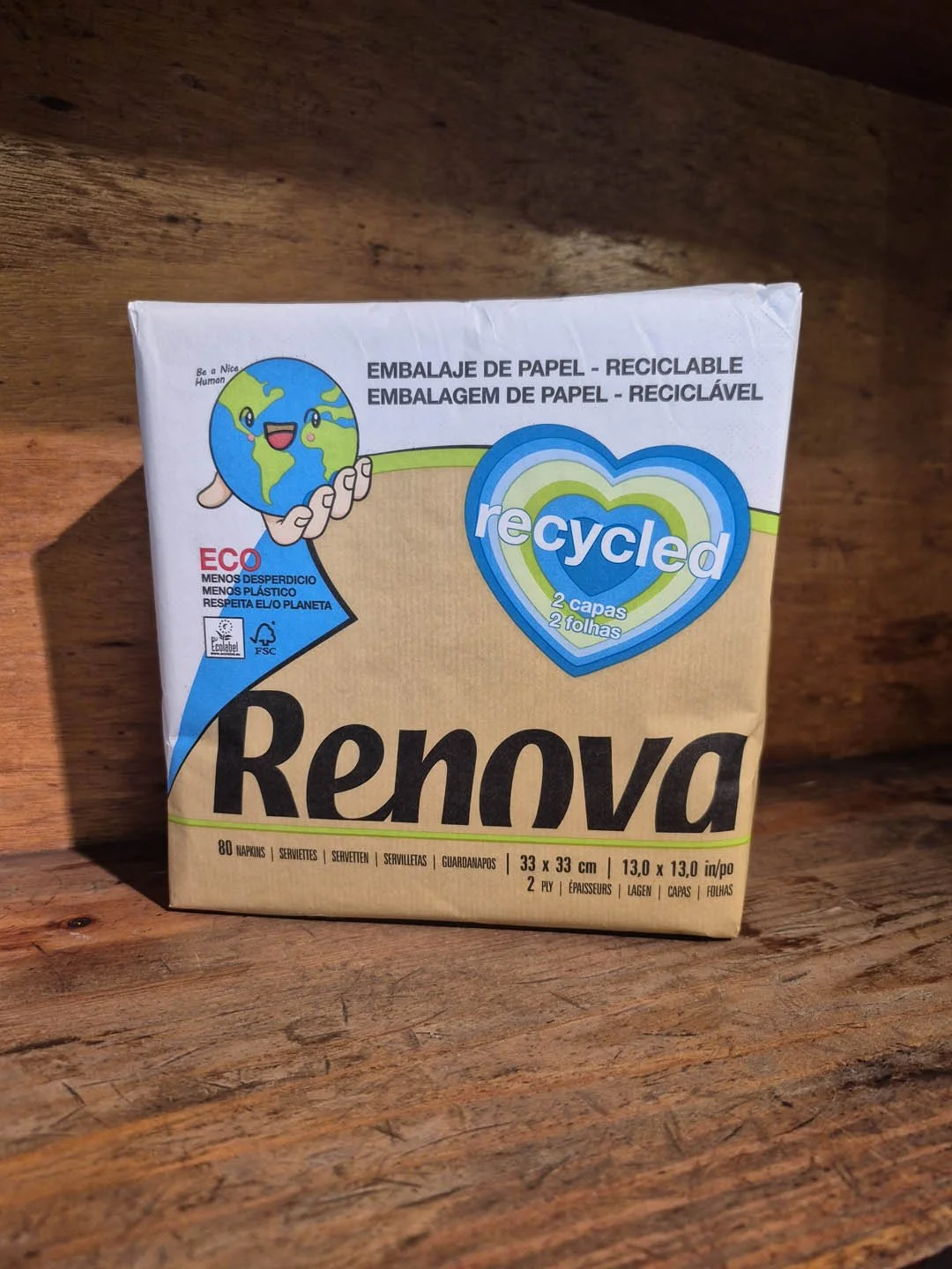 Renova / Guardanapos Recycled Tipo A - 33x33cm - 80un
