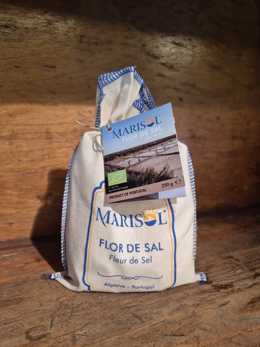 Marisol / Hand-harvested Fleur de sel - Bio - Cotton bag - 250g