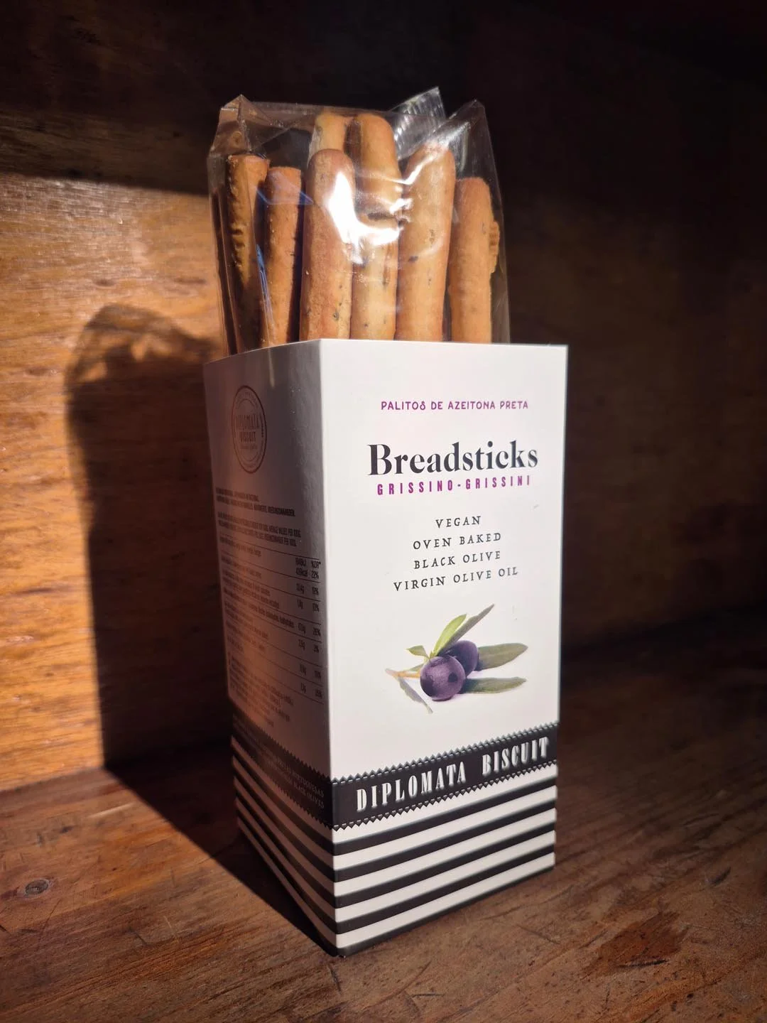 Diplomata / Breadsticks Palitos Azeitona Preta - 200g
