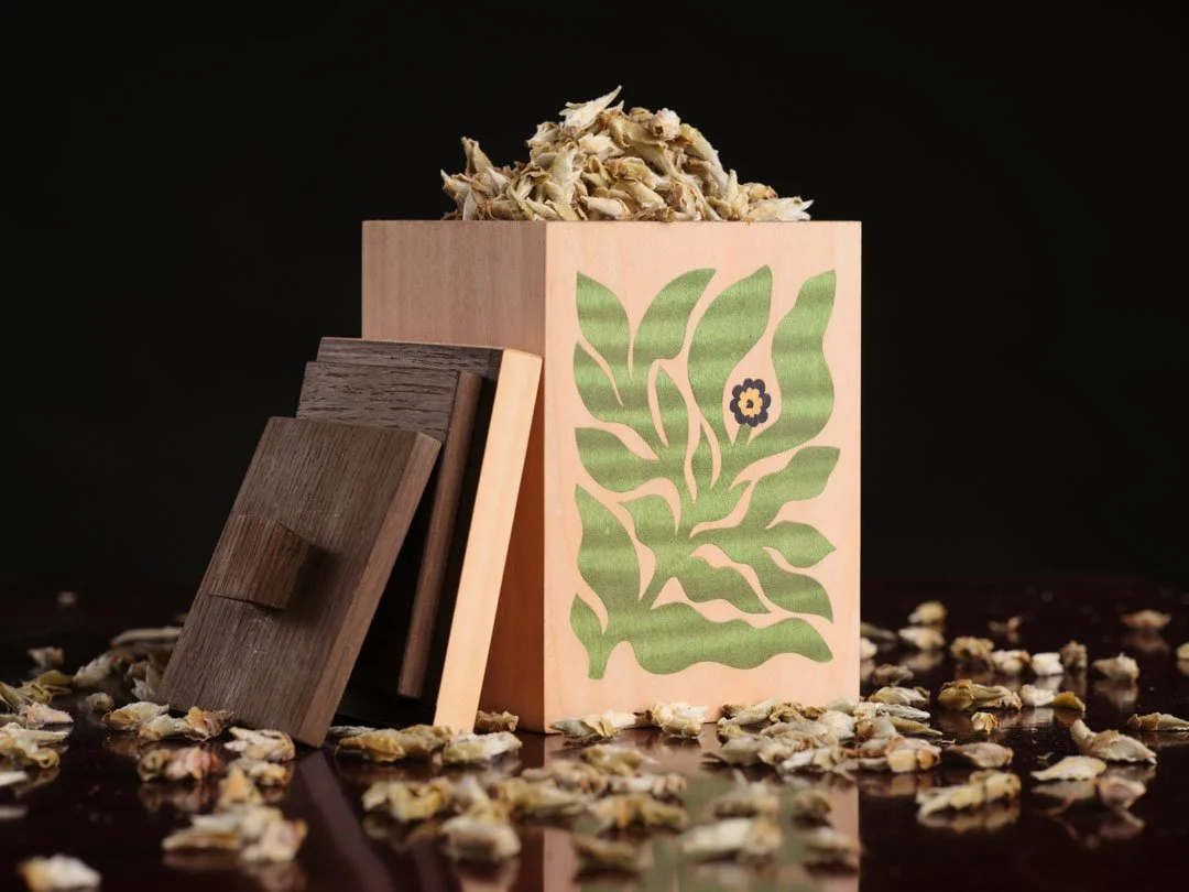 Chico wood / Handmade wooden tea box - Light maple