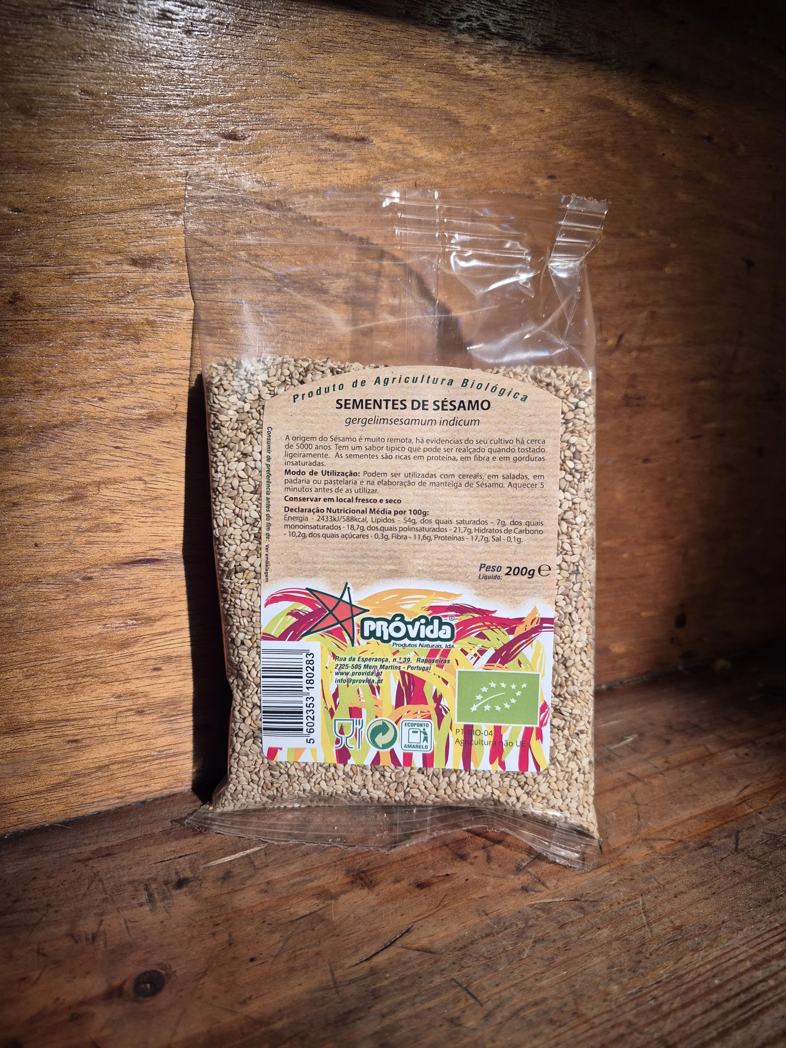 Provida / Sementes de Sesamo - Bio - 200g