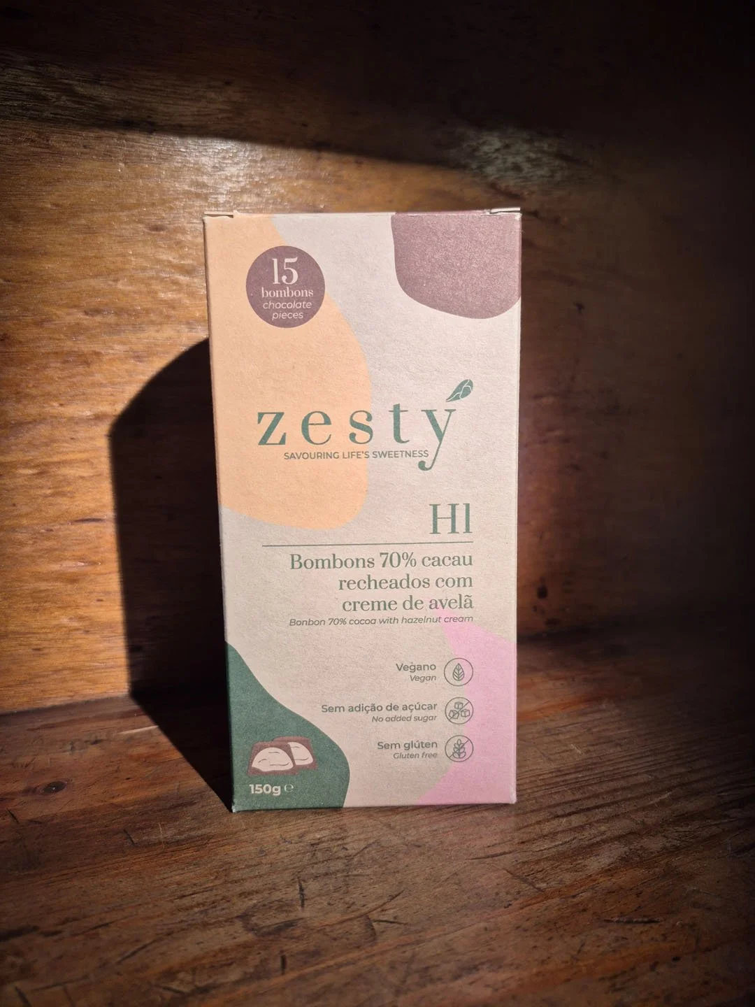 Zesty / Bomboms 70% cacau avela - Bio - 150g