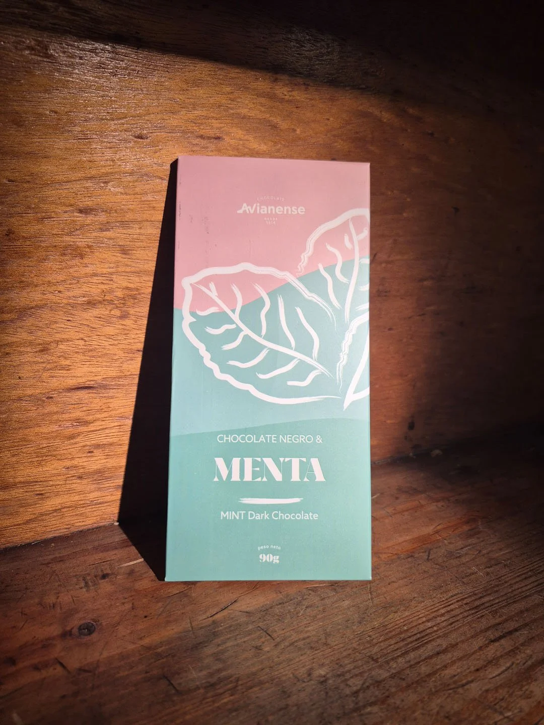 Avianense / Tablete choc negra Menta - 90g