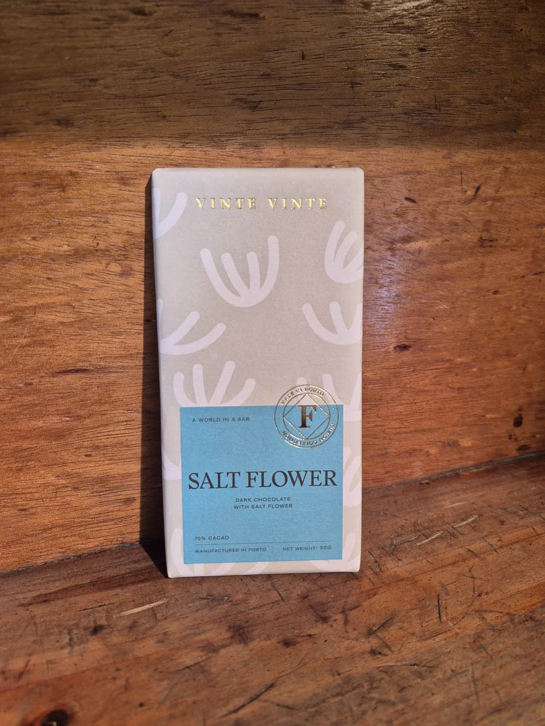 Vinte Vinte / Salt Flower Dark Chocolate - 50g