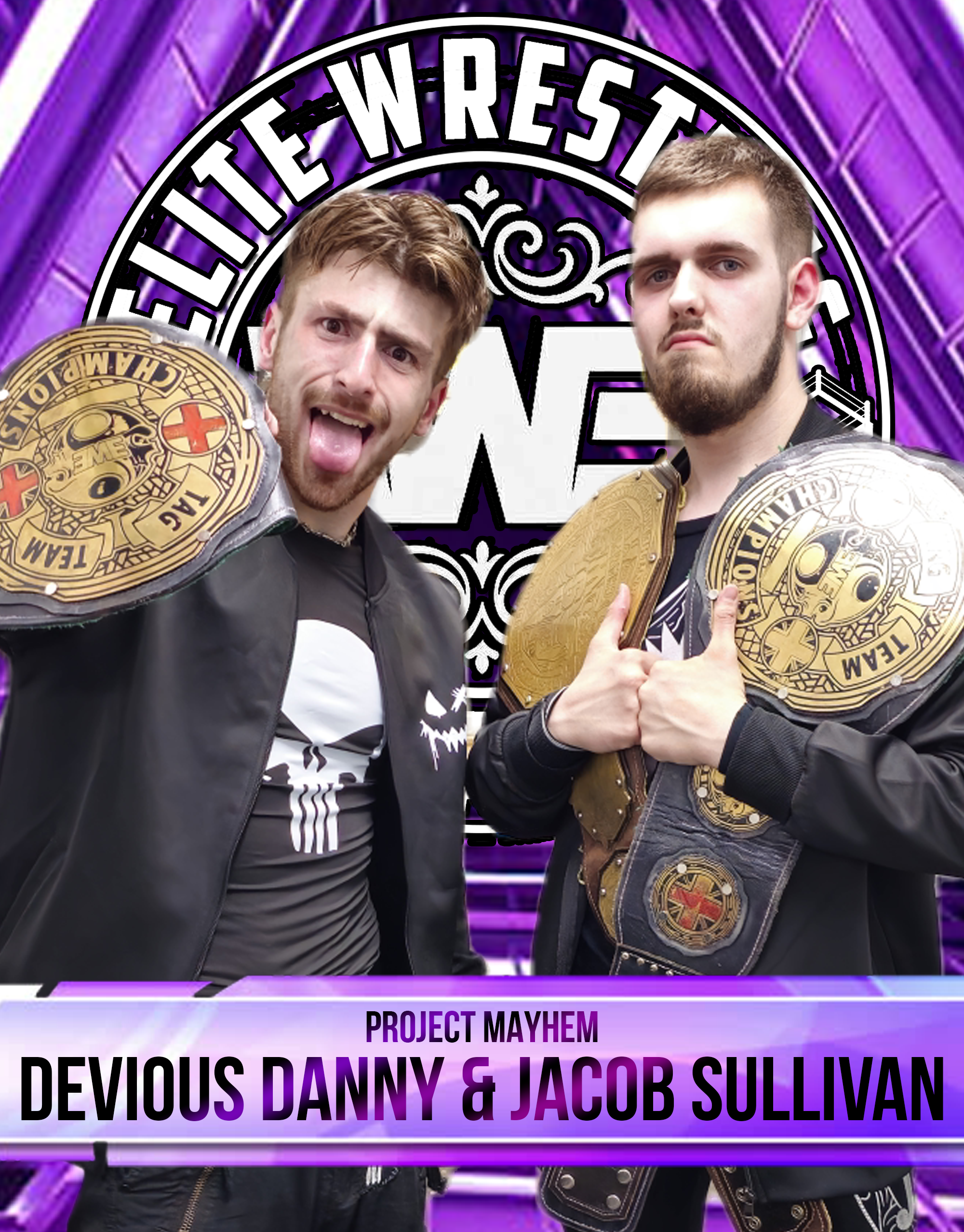 EWE Tag Team Champions Project Mayhem