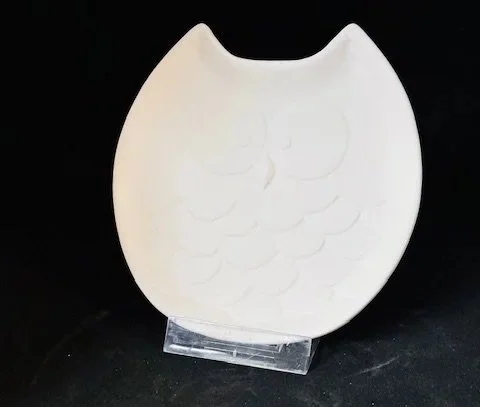 Art 320/ 15€ Eulen Teller klein, 13x14cm