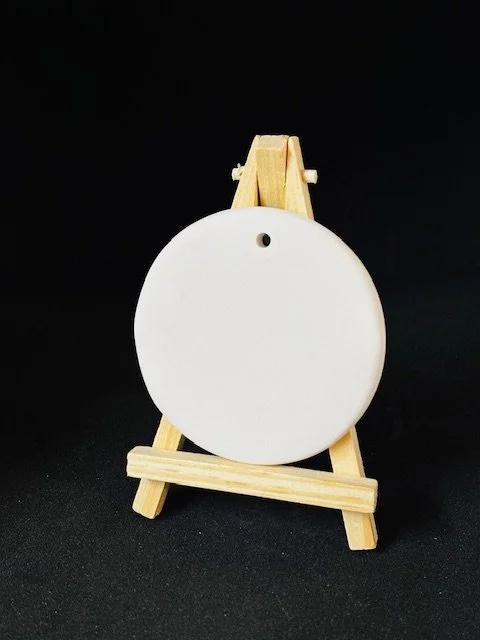 Art 557 / 12€, Fliese mit Loch rund Ø8cm