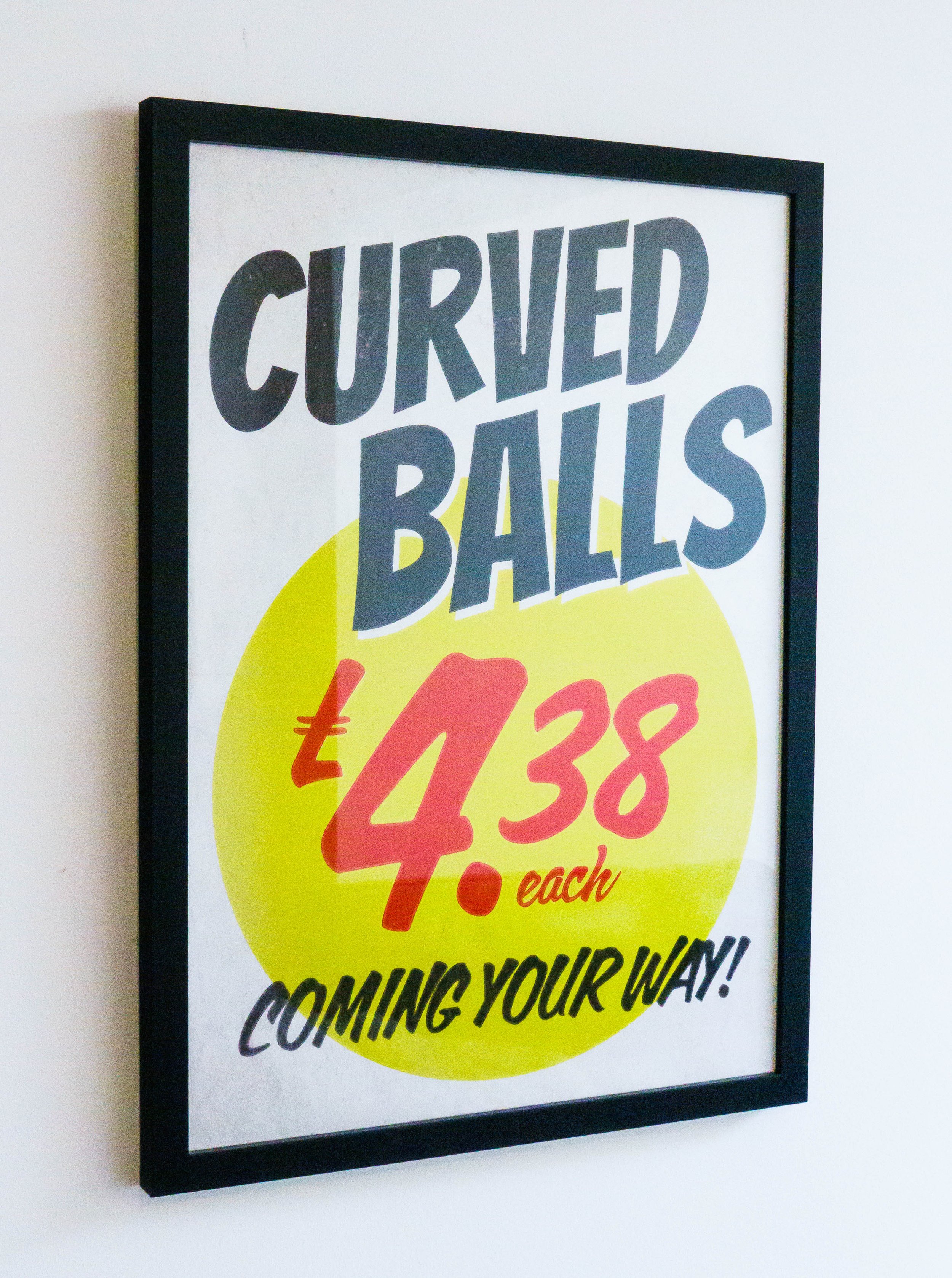 CURVED BALLS A2 POSTER - Giclee Print