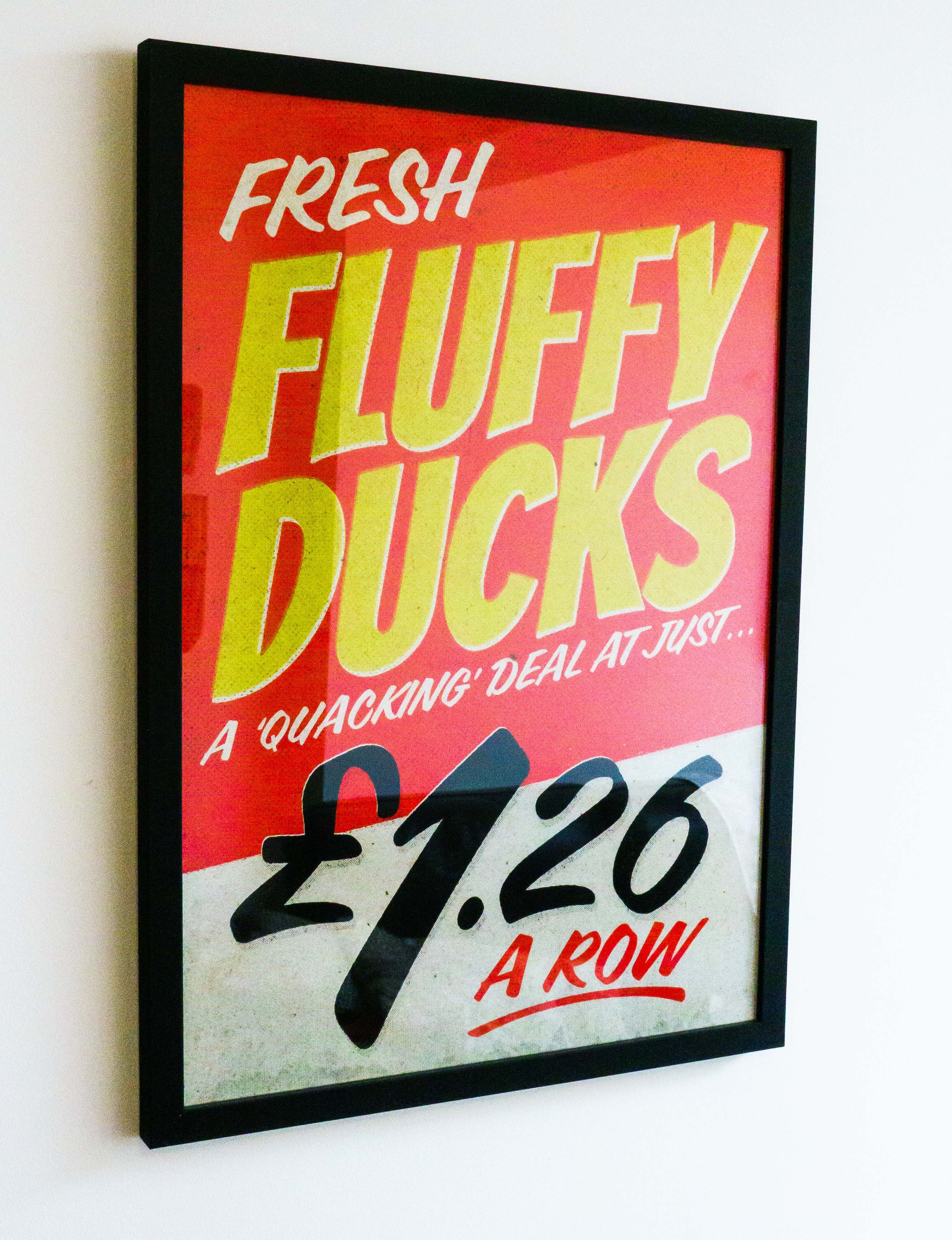 DUCKS IN A ROW A2 POSTER - Giclee Print
