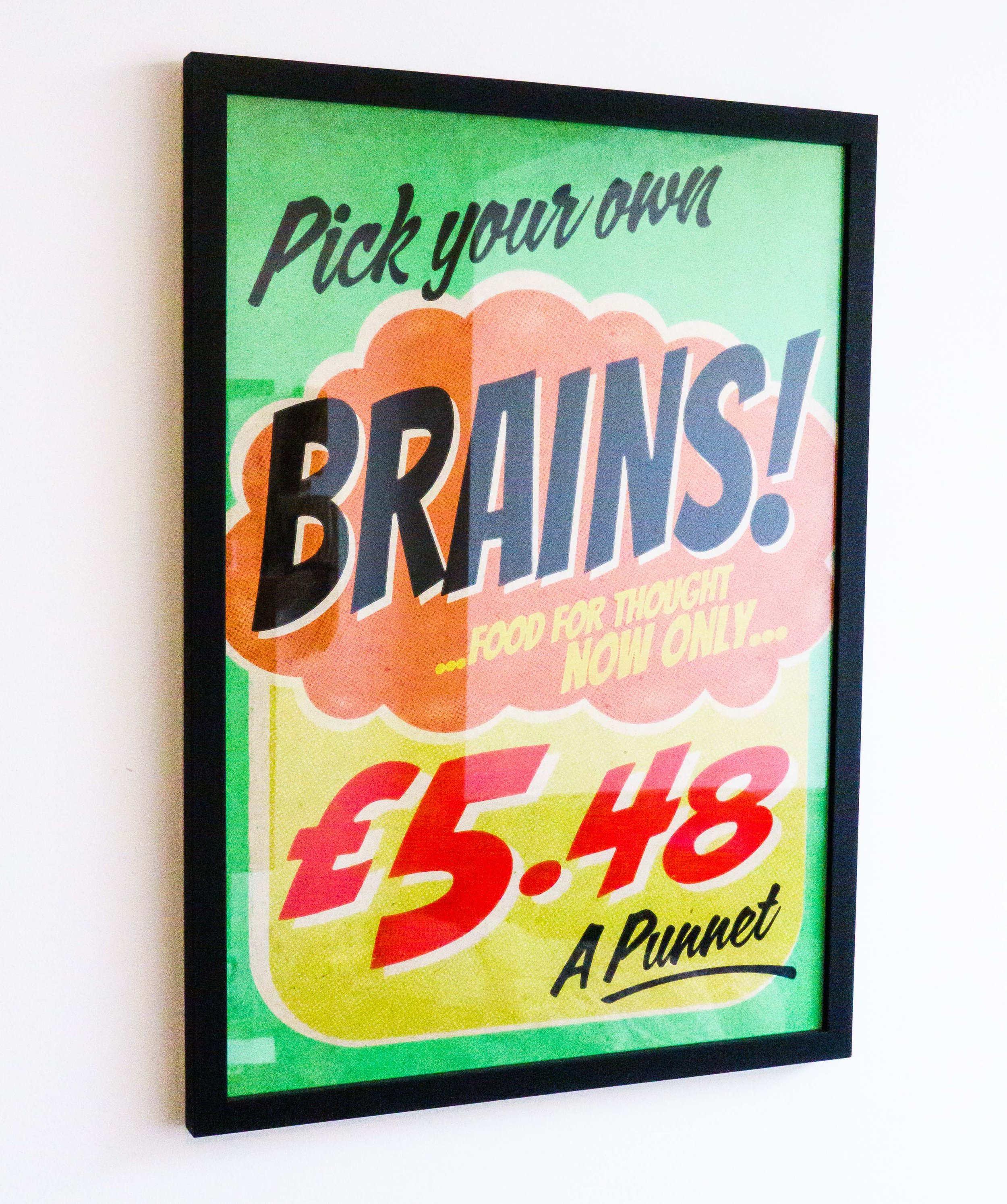 PICK YOUR BRAINS A2 POSTER - Giclee Print