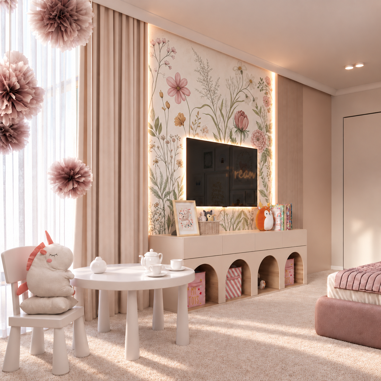 Dreamy pink bedroom with botanical mural-4.png