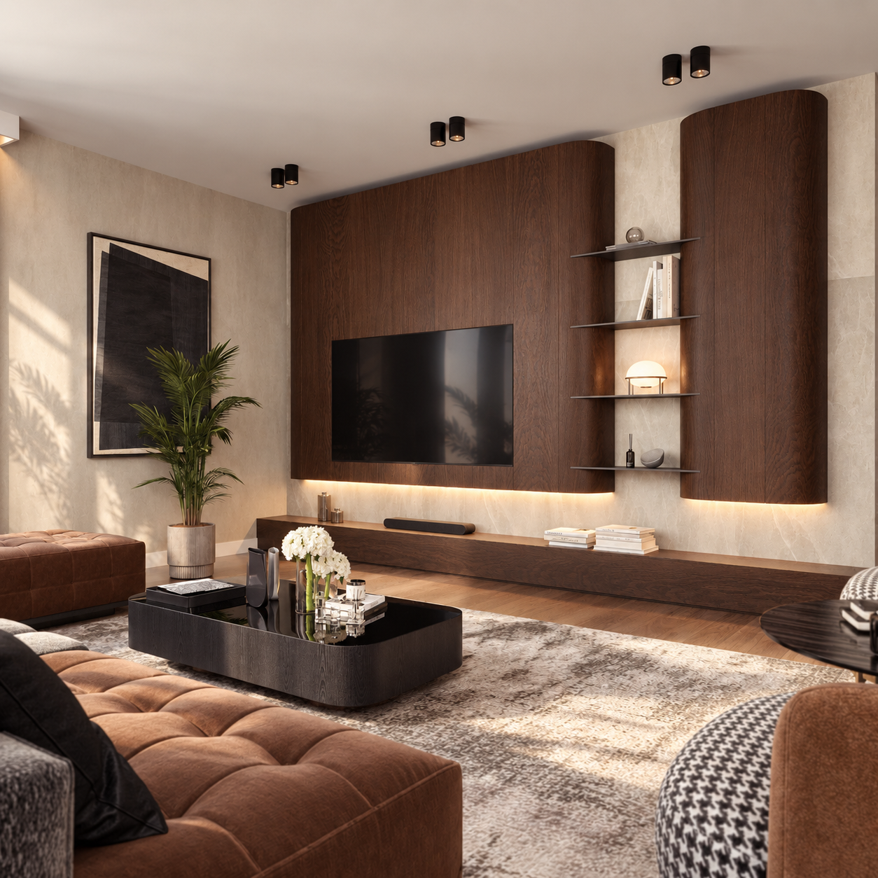 Curved walnut living room in daylight-4.png