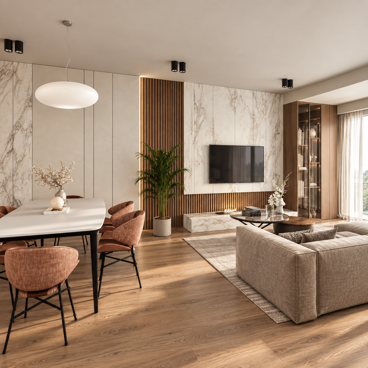Warm walnut and ivory apartment interior-6.png