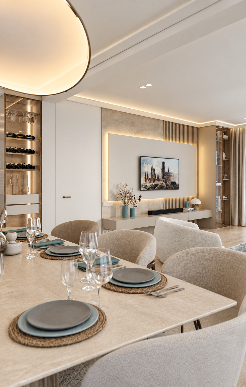 Elegant Teal and Cream Interior.png